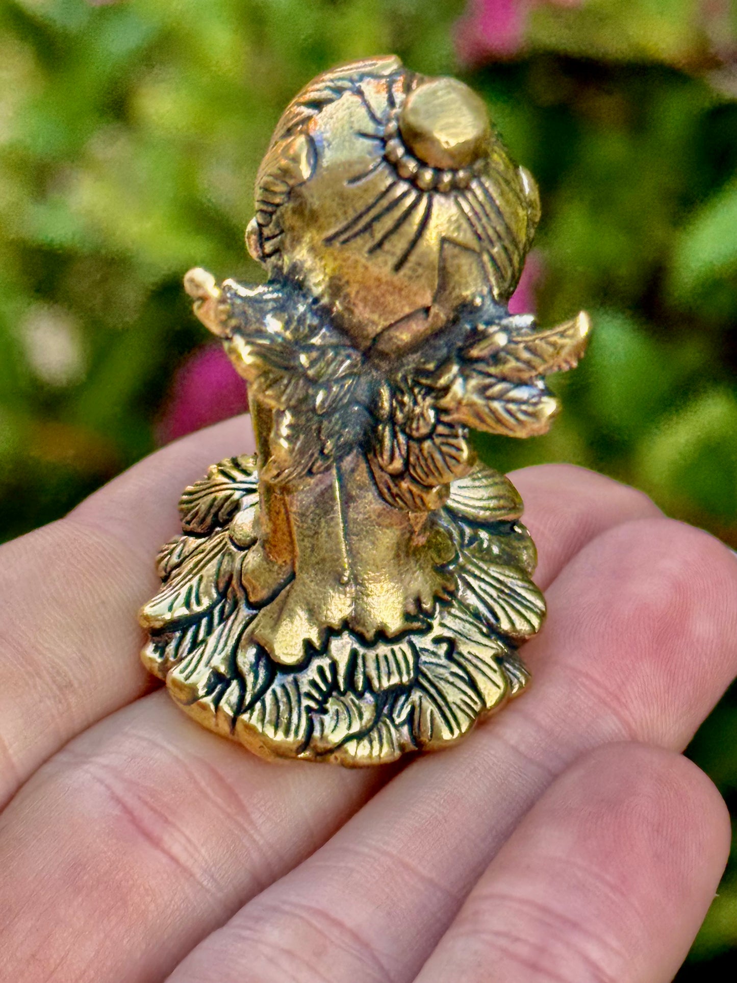 Whisper of a Dream, Brass Pixie Figurine – Sleeping Ballerina with Wings
