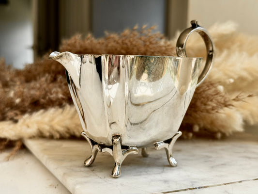 Antique English Silver Plated Cream Jug – Robert Pringle & Sons, c.1930s