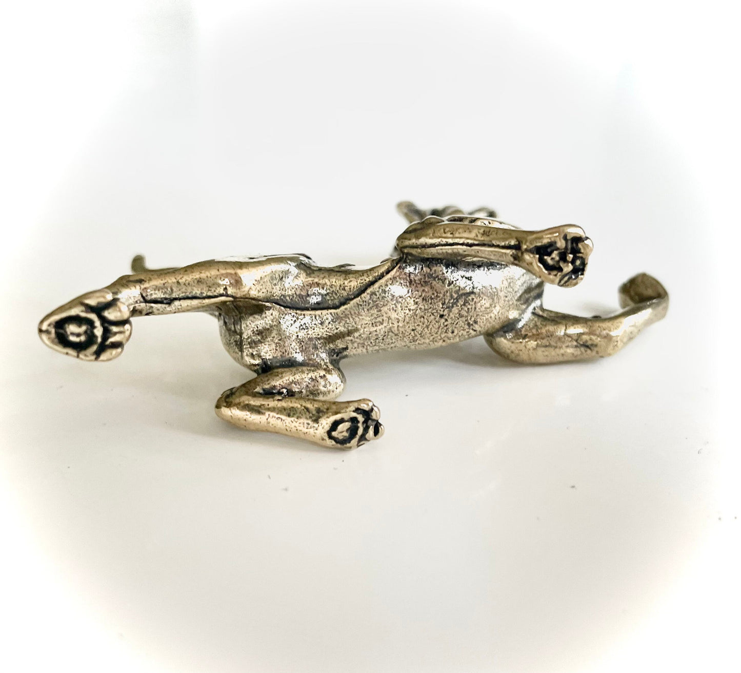 Fine solid brass Tiger Pen rest, Brass Paperweight, Fountain Pen Holder, Japanese Style, Pen Holder, Desktop decor