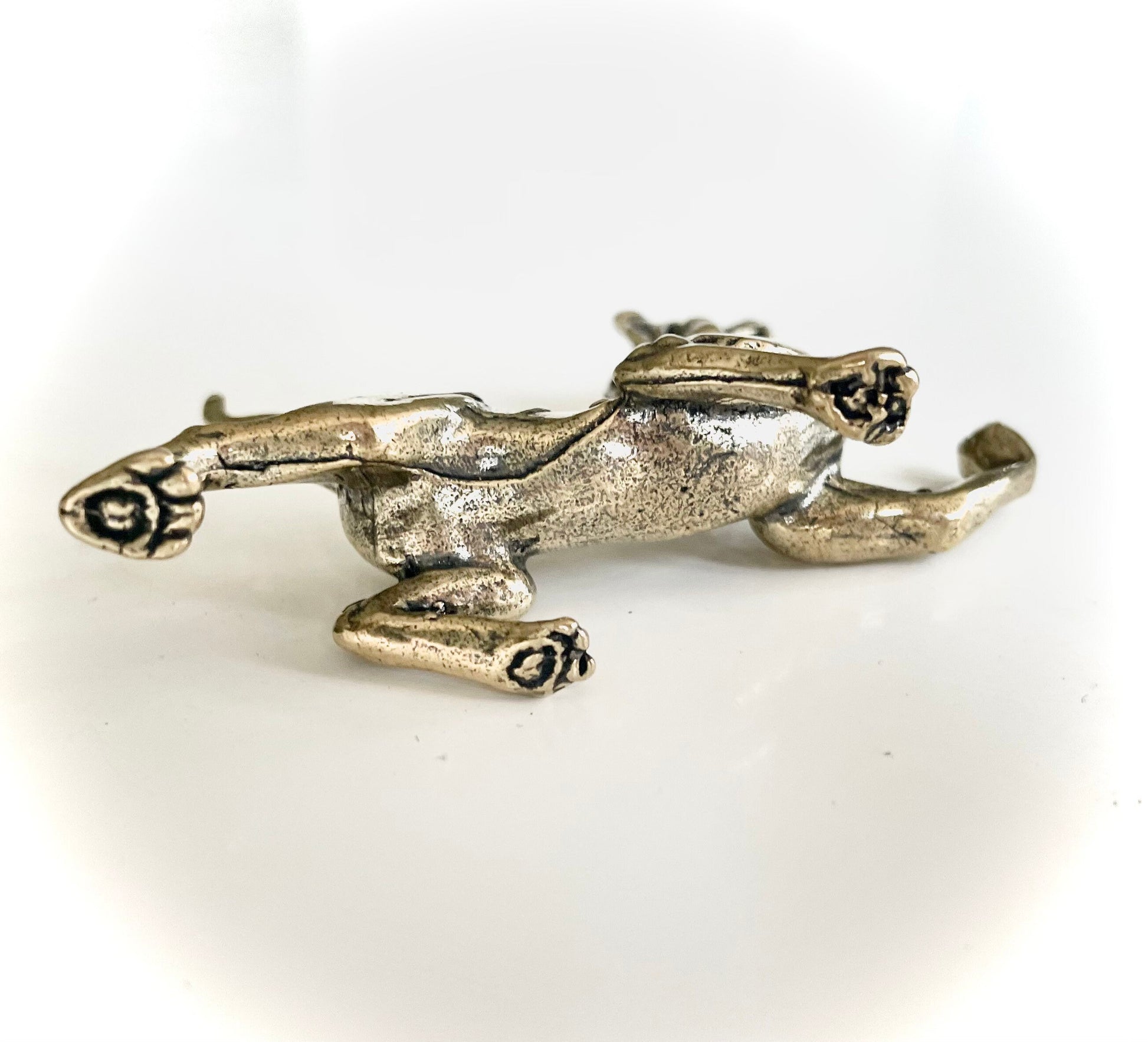 Fine solid brass Tiger Pen rest, Brass Paperweight, Fountain Pen Holder, Japanese Style, Pen Holder, Desktop decor