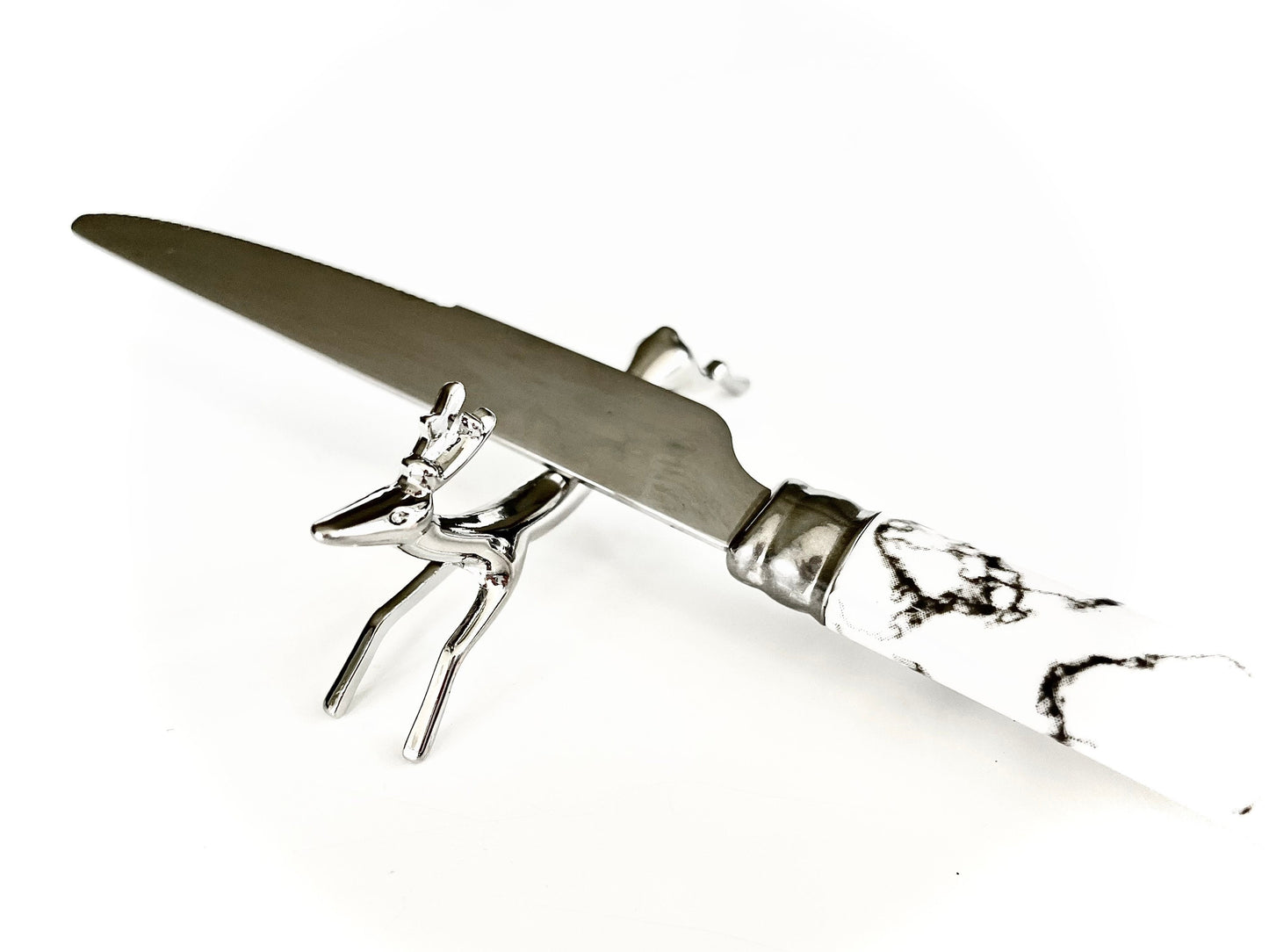 Set of 6 traditional style English animal ‘Deer’ Cutlery Rest for Knifes, Forks and Spoons beautiful gift for christmas, anniversary, birthd