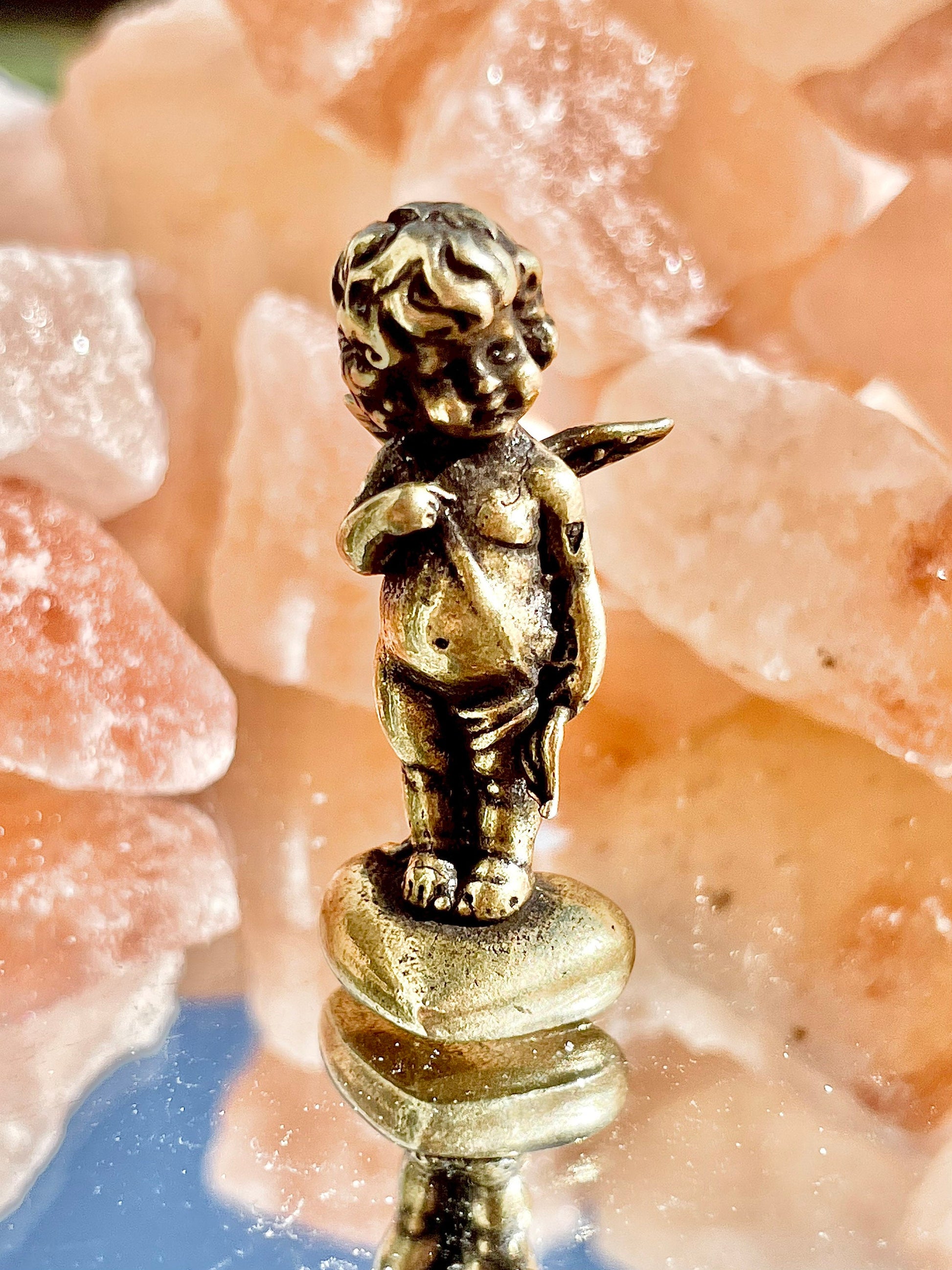 Cupid metal brass figurine, The god of Love fine figure, Cherub STATUETTE, true love gift, Adorable little gift, Gift for loved ones
