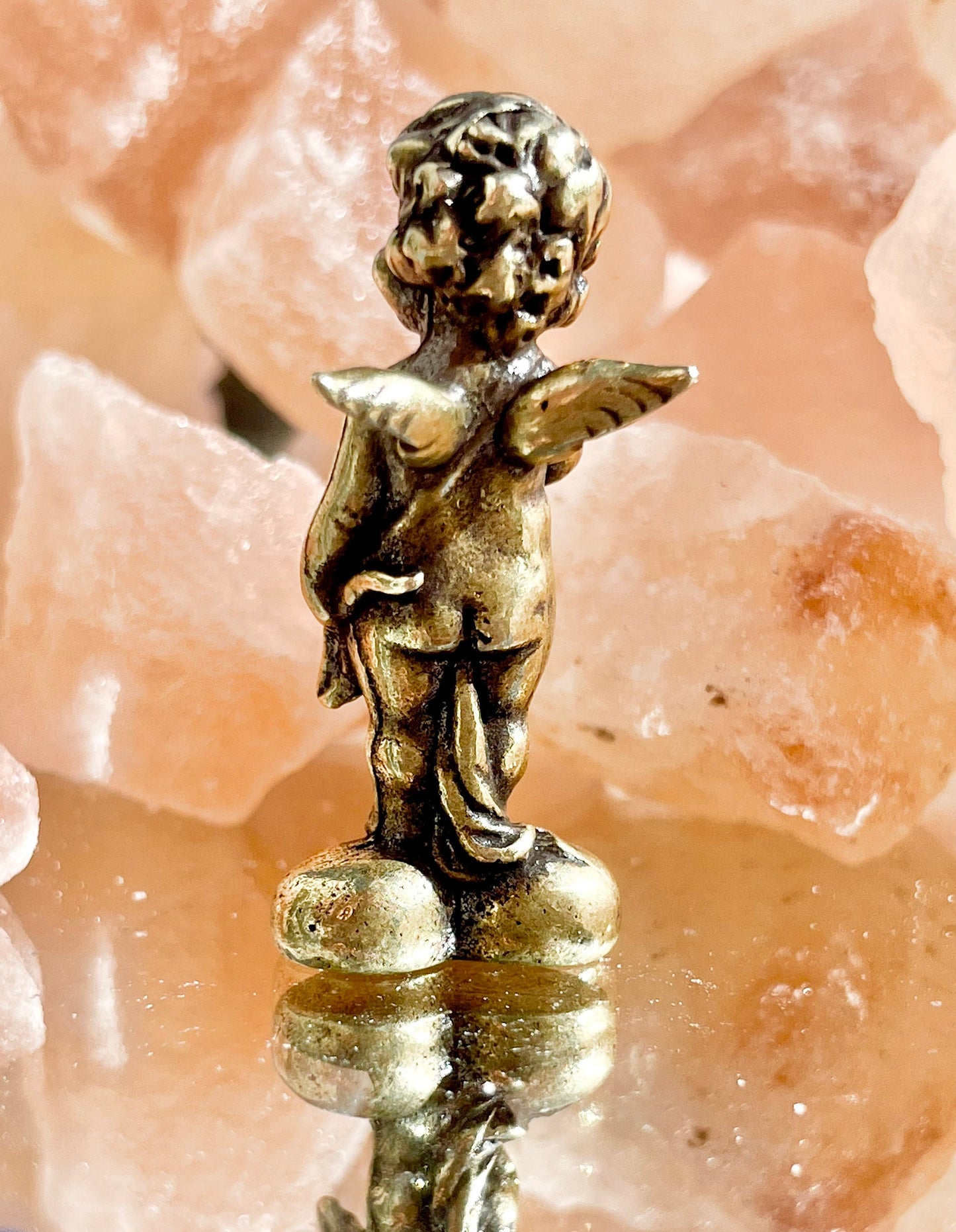 Cupid metal brass figurine, The god of Love fine figure, Cherub STATUETTE, true love gift, Adorable little gift, Gift for loved ones