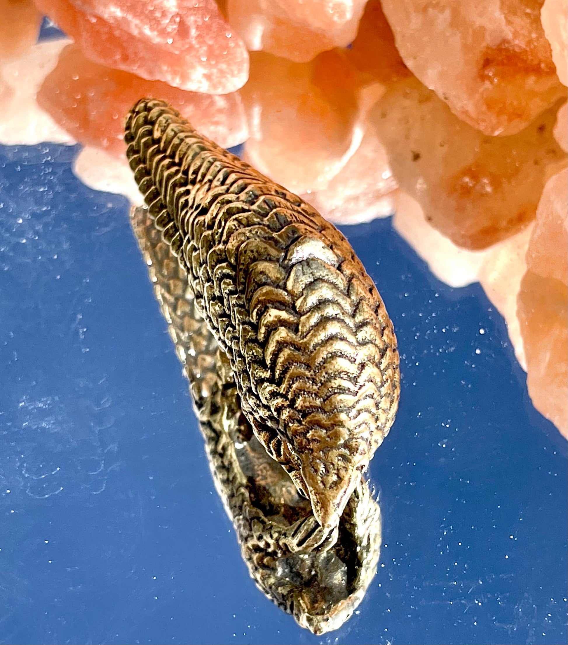 Pangolin metal Solid Brass Figurine, paperweight, desktop ornament, home decoration, cute Pangolin, Novelty gift
