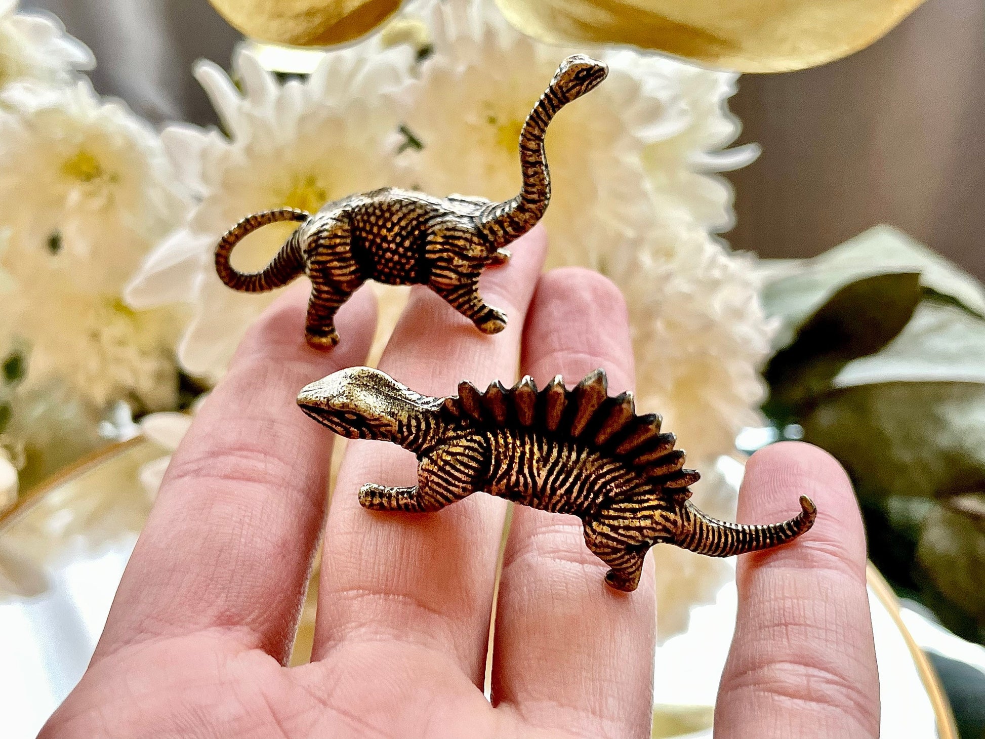 Dinosaurs solid brass figurine, dino miniature, Jurassic World dinosaur, carnivorous dinosaur, Realistic Dinosaur Figure, collectible