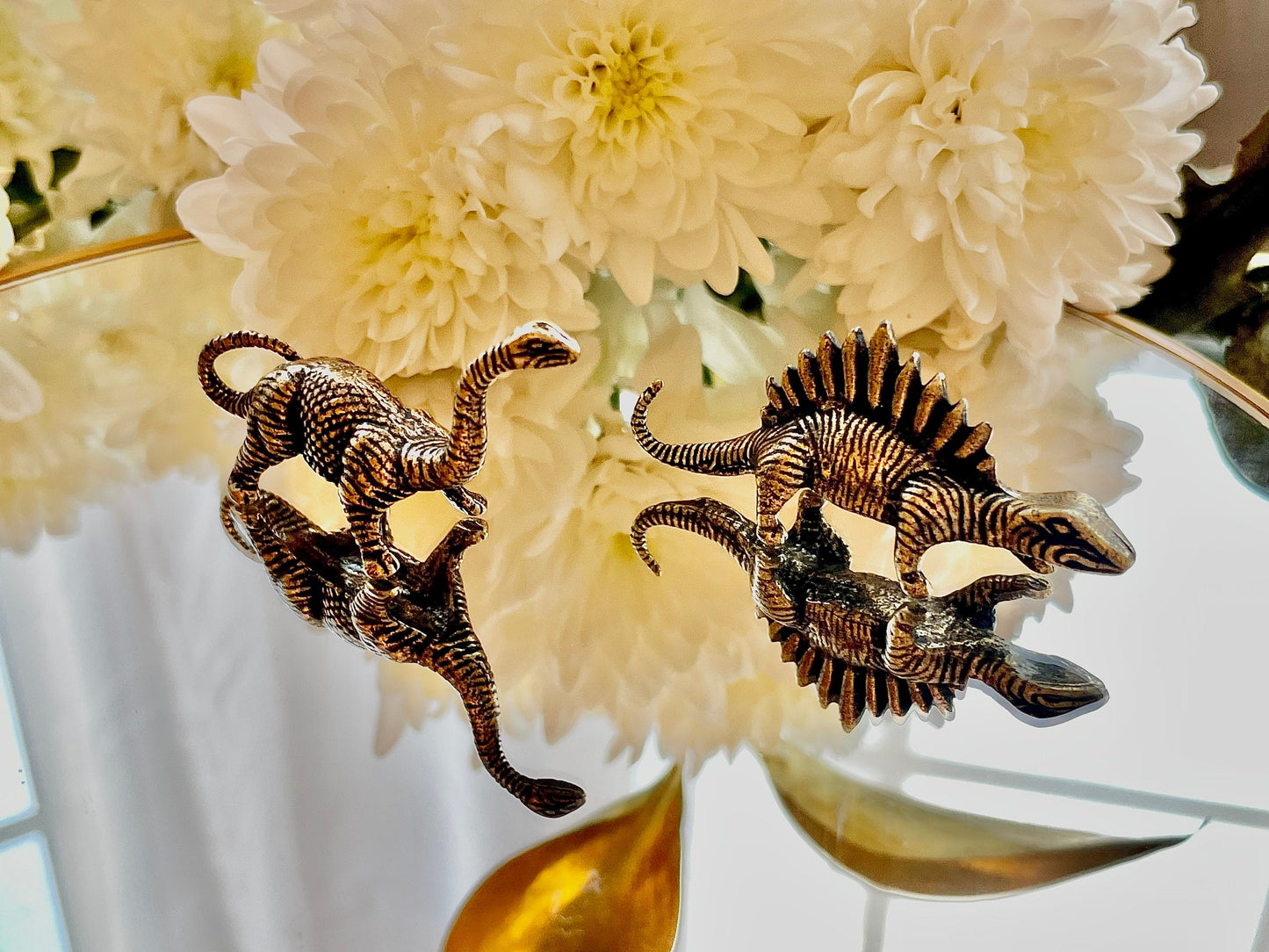 Dinosaurs solid brass figurine, dino miniature, Jurassic World dinosaur, carnivorous dinosaur, Realistic Dinosaur Figure, collectible