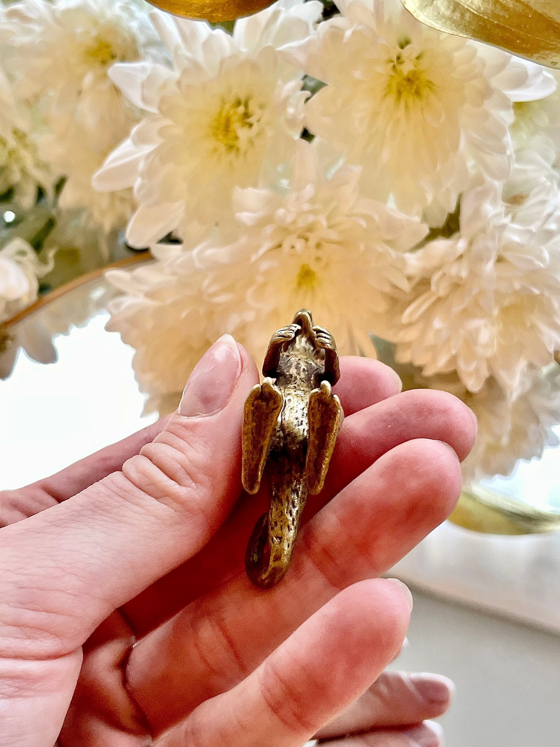 Oz style Solid Brass Kangeroo Miniature Brass, Joey Figurine, Animal Lover Gift, Perfect Keepsake, Tabletop Decor