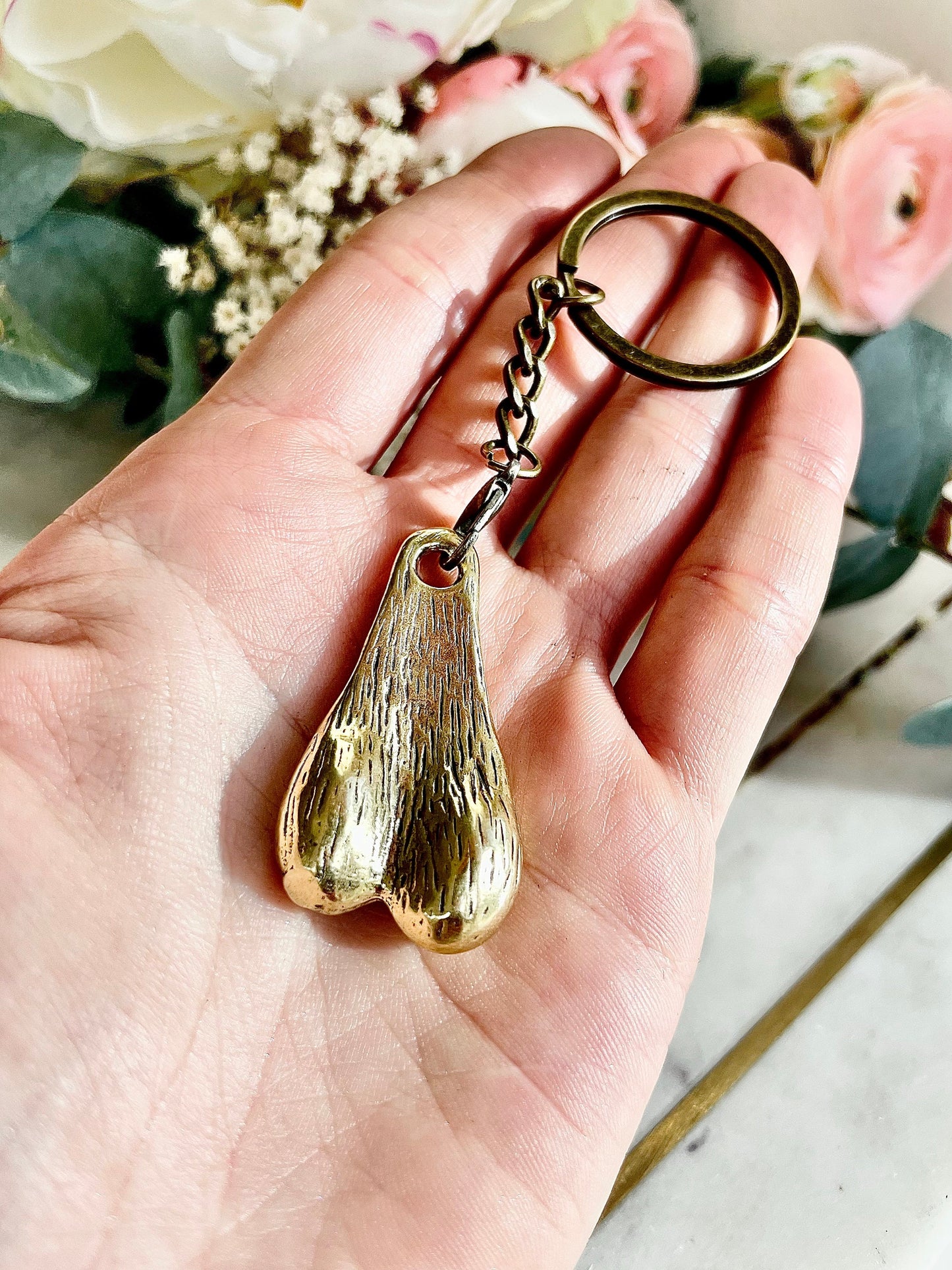 Testicle miniature, Male genitalia pendant, ball necklace, masculine gift for him, man balls necklace, gift keychain