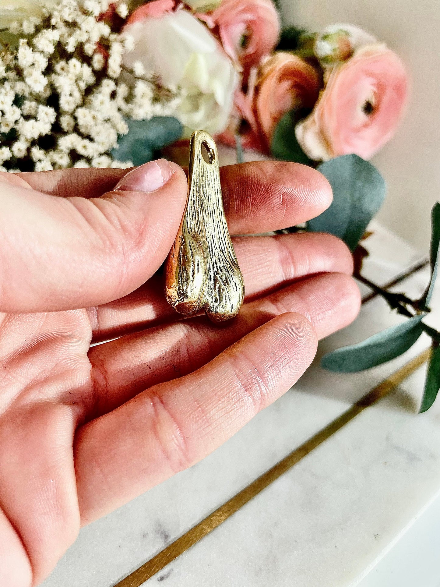 Testicle miniature, Male genitalia pendant, ball necklace, masculine gift for him, man balls necklace, gift keychain