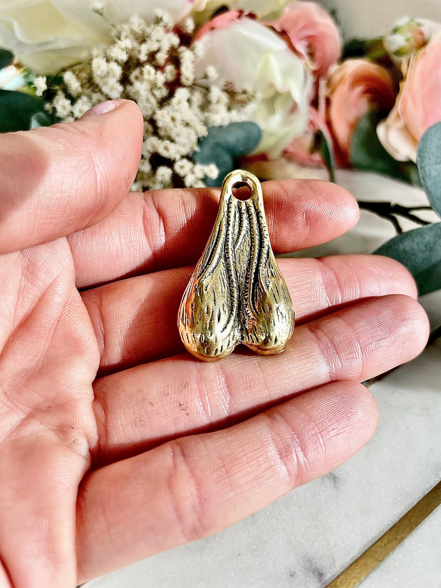 Testicle miniature, Male genitalia pendant, ball necklace, masculine gift for him, man balls necklace, gift keychain
