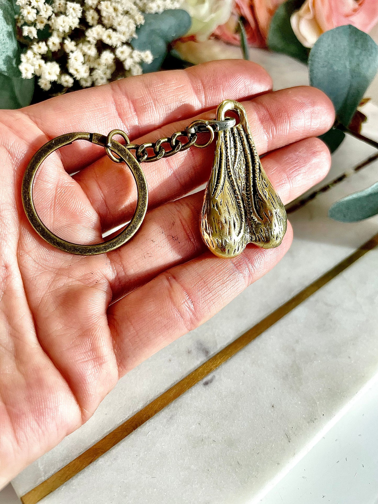 Testicle miniature, Male genitalia pendant, ball necklace, masculine gift for him, man balls necklace, gift keychain