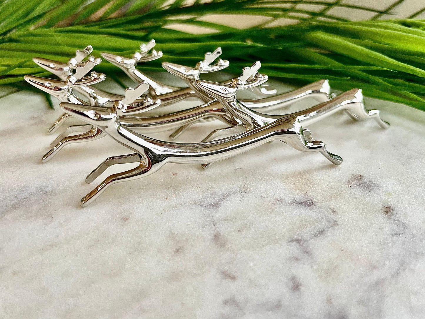 Set of 6 traditional style English animal ‘Deer’ Cutlery Rest for Knifes, Forks and Spoons beautiful gift for christmas, anniversary, birthd