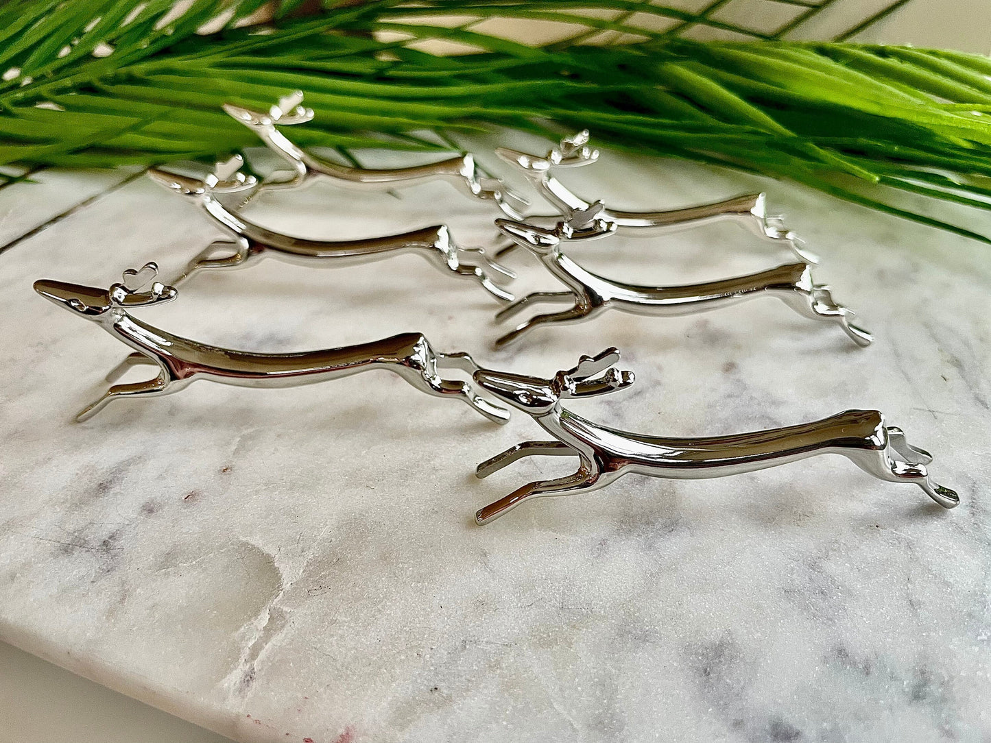 Set of 6 traditional style English animal ‘Deer’ Cutlery Rest for Knifes, Forks and Spoons beautiful gift for christmas, anniversary, birthd