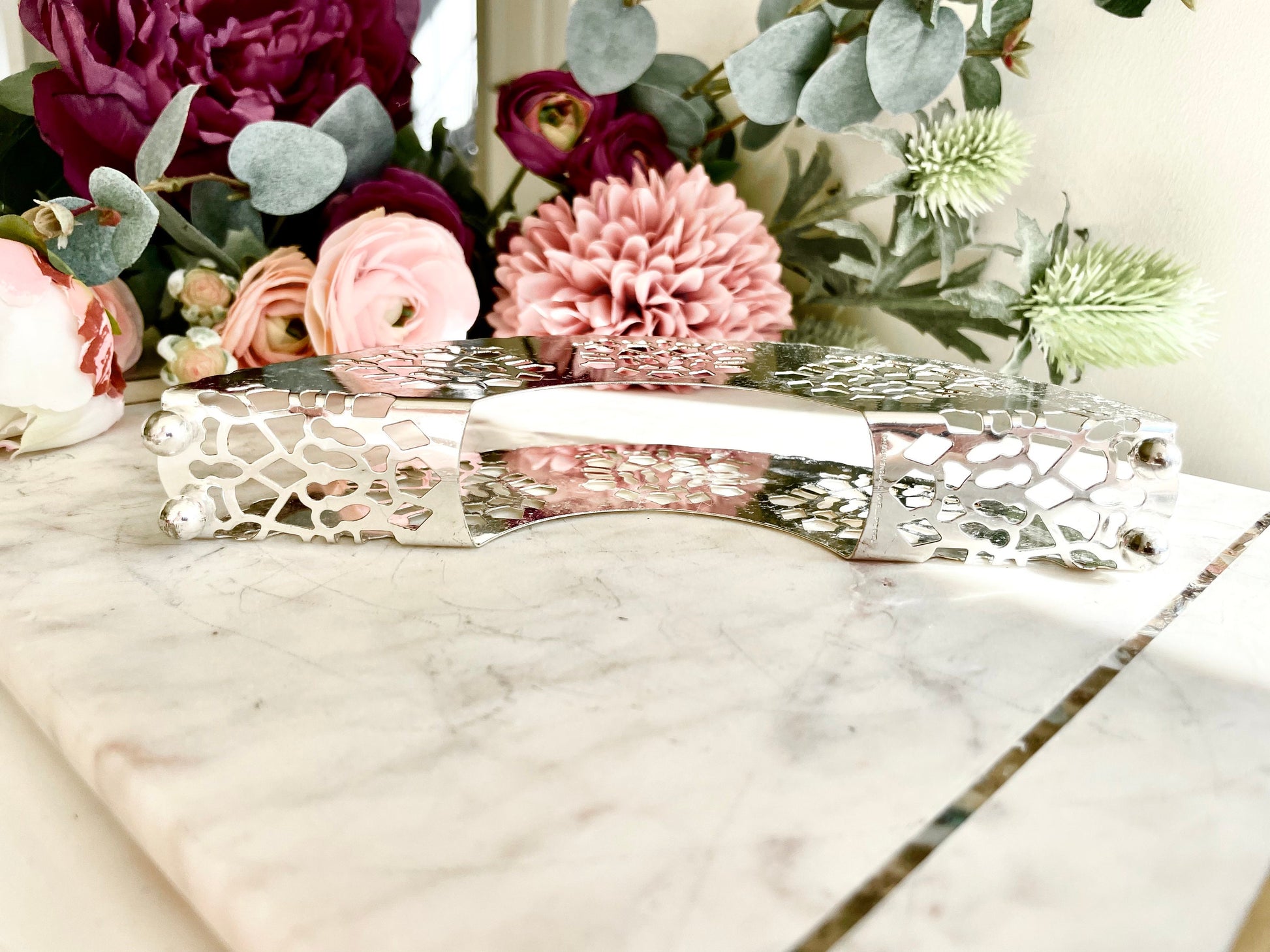 Exquisite Silver Plated Serveware, vintage Silver plated Mayell Napkin Holder, silver plated vintage made in England