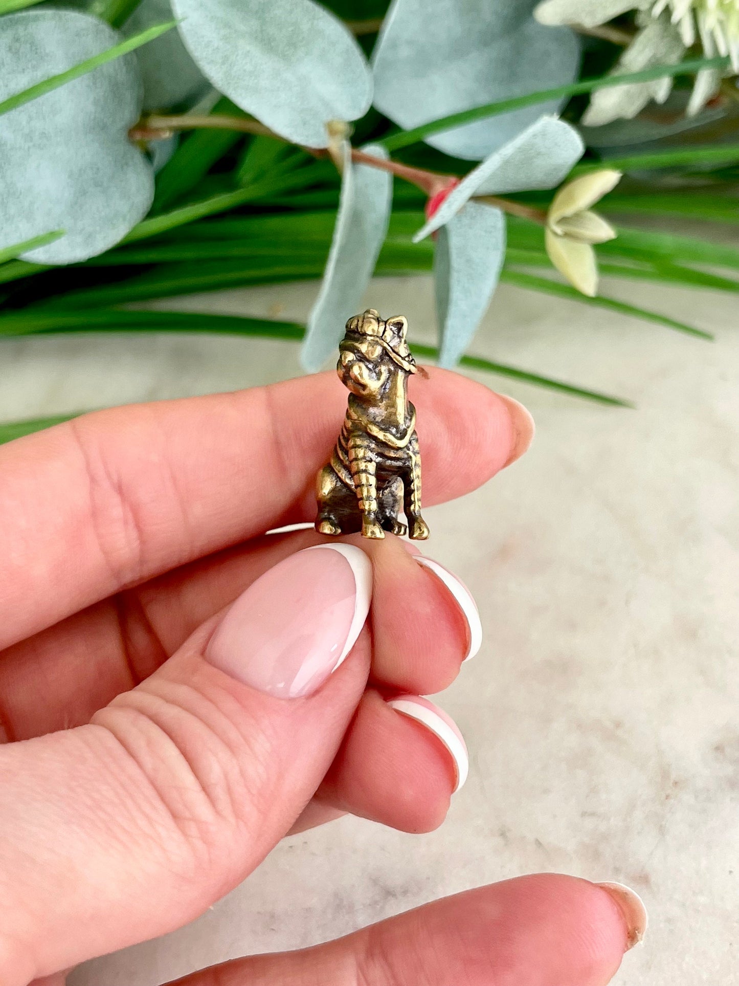 Solid brass boxer puppy figurine, Funny little pug dog miniature, Pug Gifts, Gift for Pug Lover, Pug Mum Gift, Pug Lover Gift