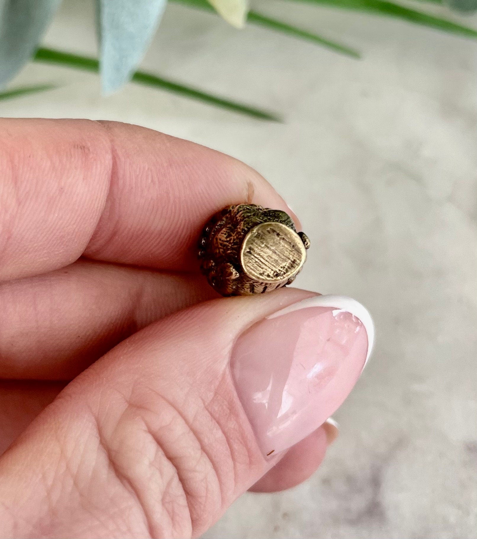 Solid brass Buddha Charm, Tibetan Jewellery, Bronze Buddha Face, Buddha Pendant, Bronze Ethnic Beads, Bali Jewelry, Yoga Pendant