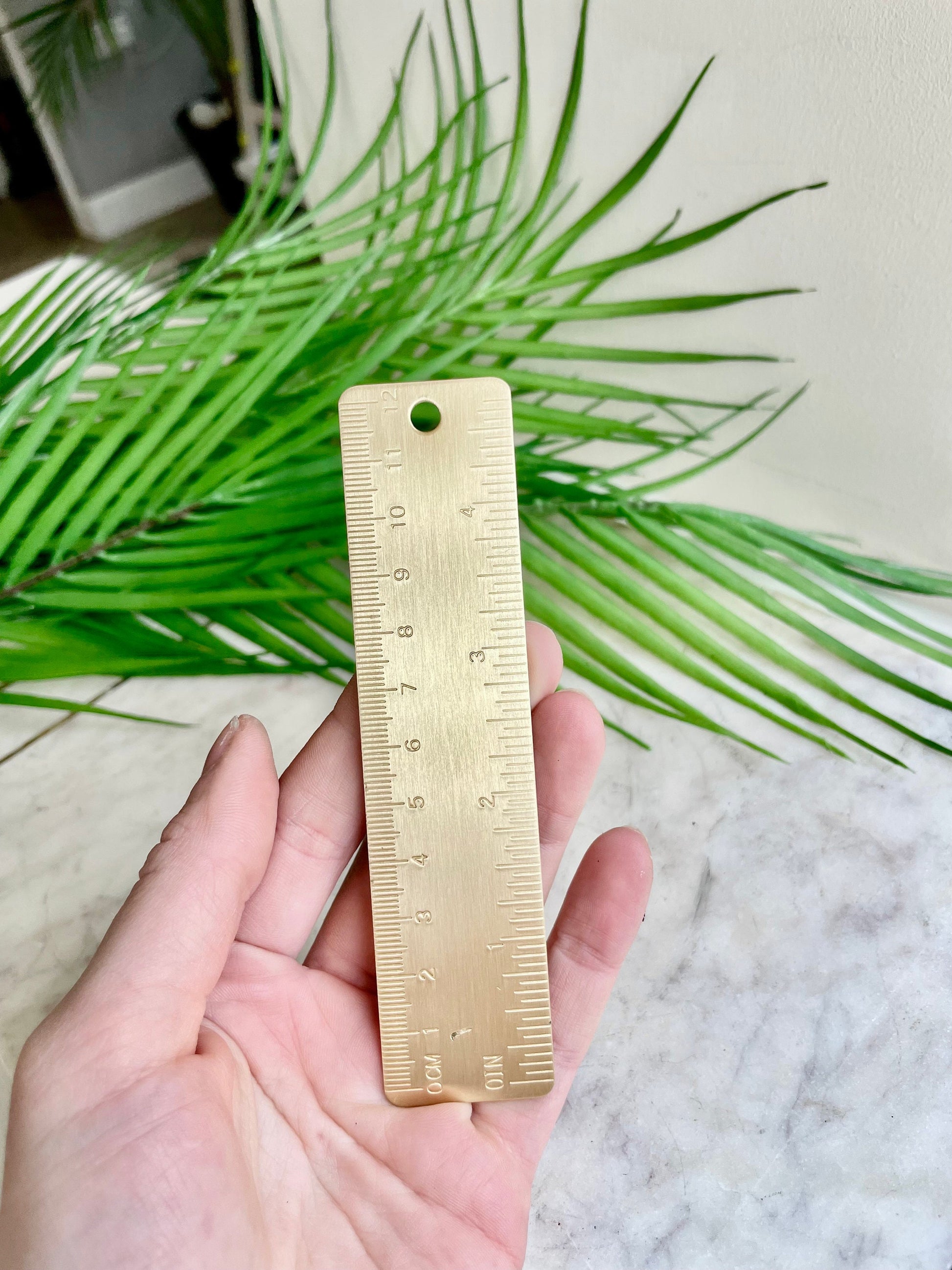 Brass Ruler 12CM, Brass Ruler, Brass-12CM Brass Ruler