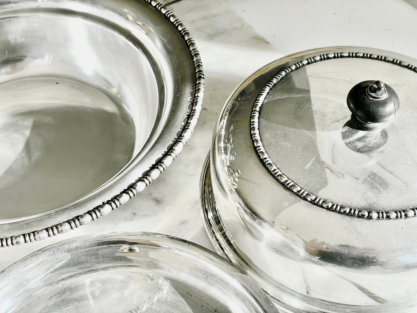 Vintage James Dixon Entree Serving Dish Silver Plated 3 Piece Set, Antique Silver Entrée Dish, Covered Oval Serving Dish