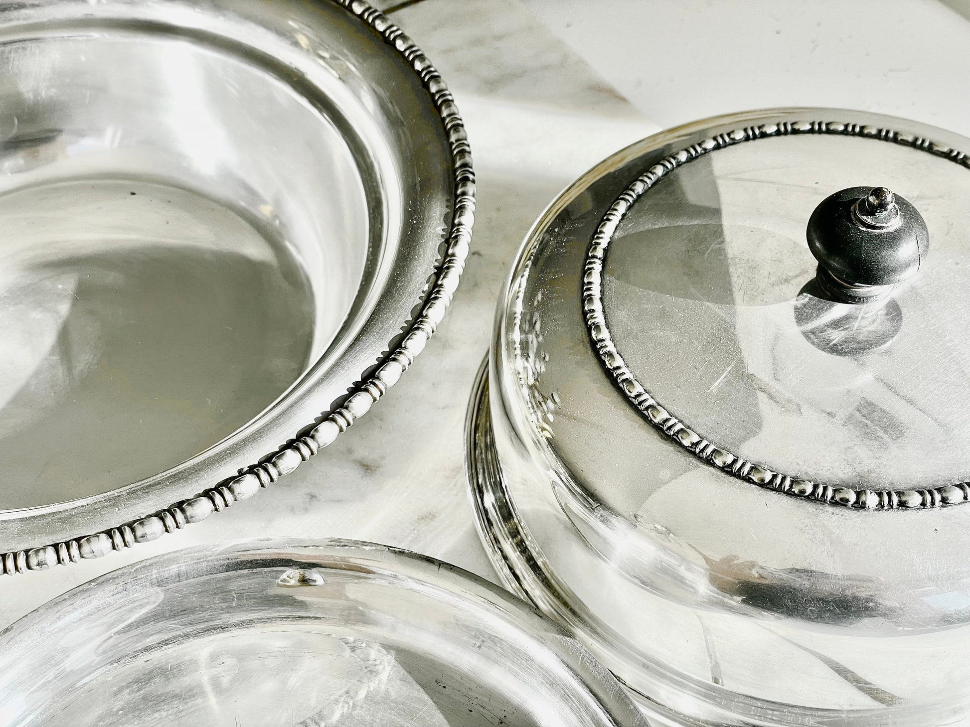 Vintage James Dixon Entree Serving Dish Silver Plated 3 Piece Set, Antique Silver Entrée Dish, Covered Oval Serving Dish