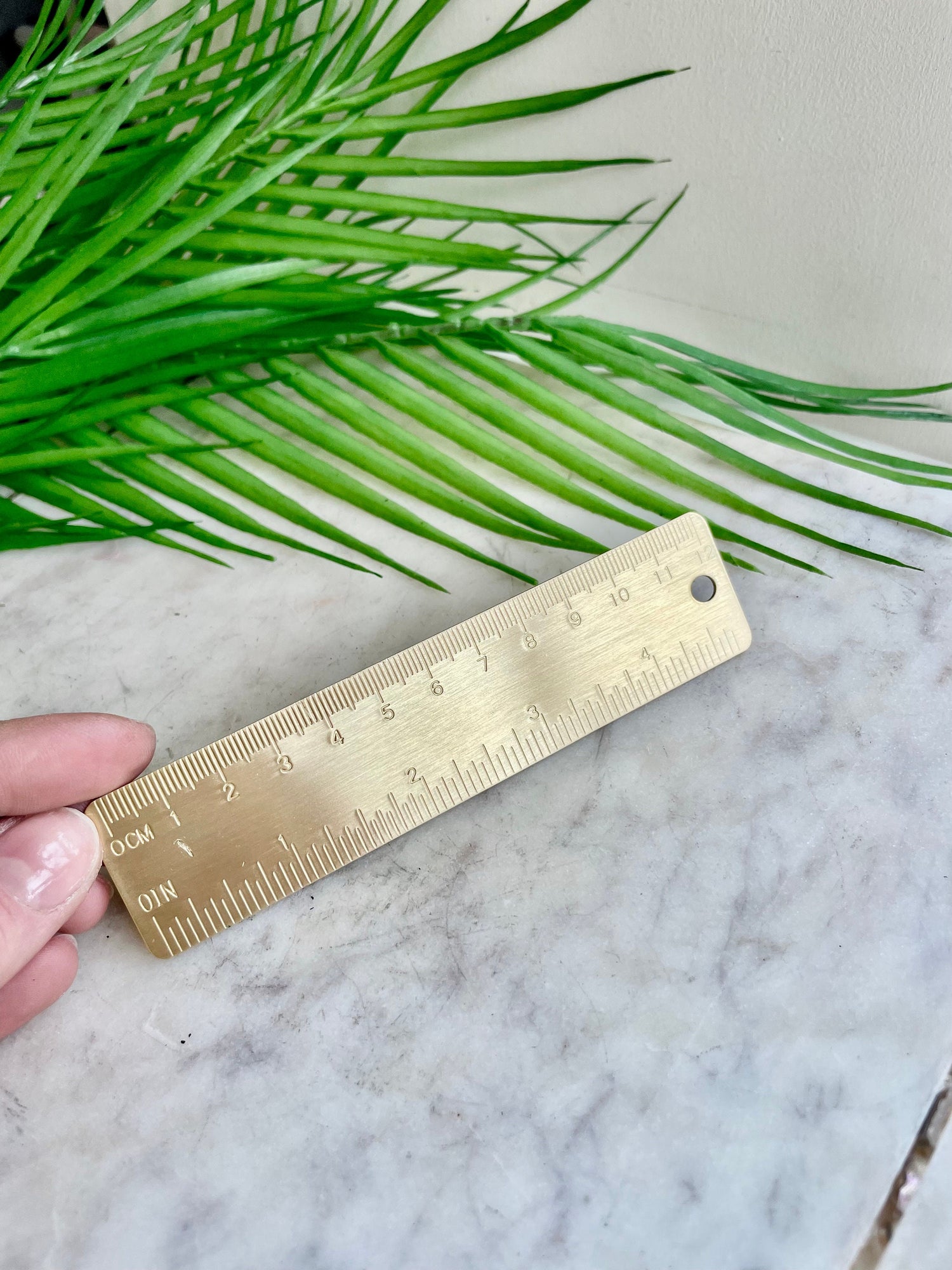 Brass Ruler 12CM, Brass Ruler, Brass-12CM Brass Ruler