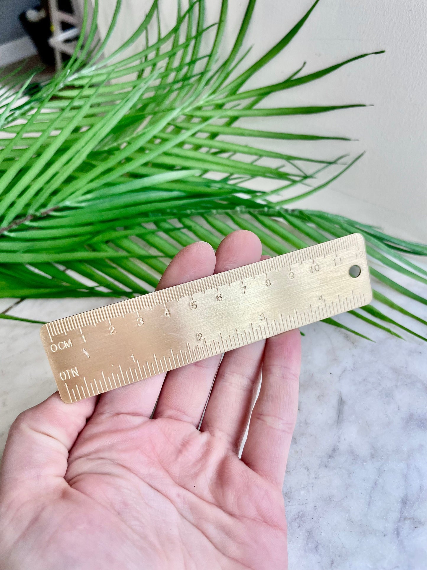 Brass Ruler 12CM, Brass Ruler, Brass-12CM Brass Ruler