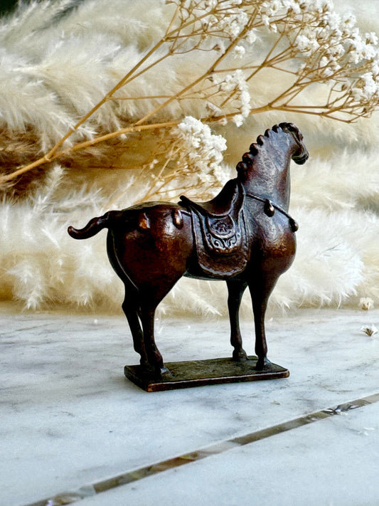 Majestic War Horse Bronze Sculpture Exquisitely Crafted. Perfect for Collectors and Home Decor Creative gift for Equine lovers