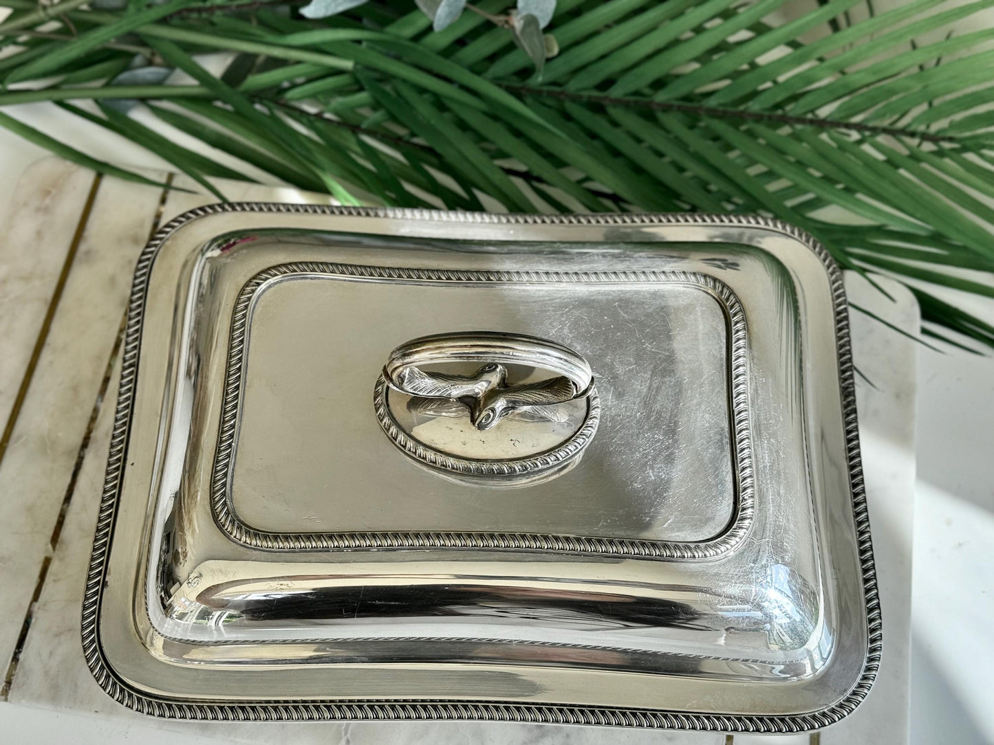 Antique Victorian Silver Plated Entrée Dish, Antique Covered Oval Serving Dish, Tureen Mappin & Webb’s Princess’s plate London and Sheffield