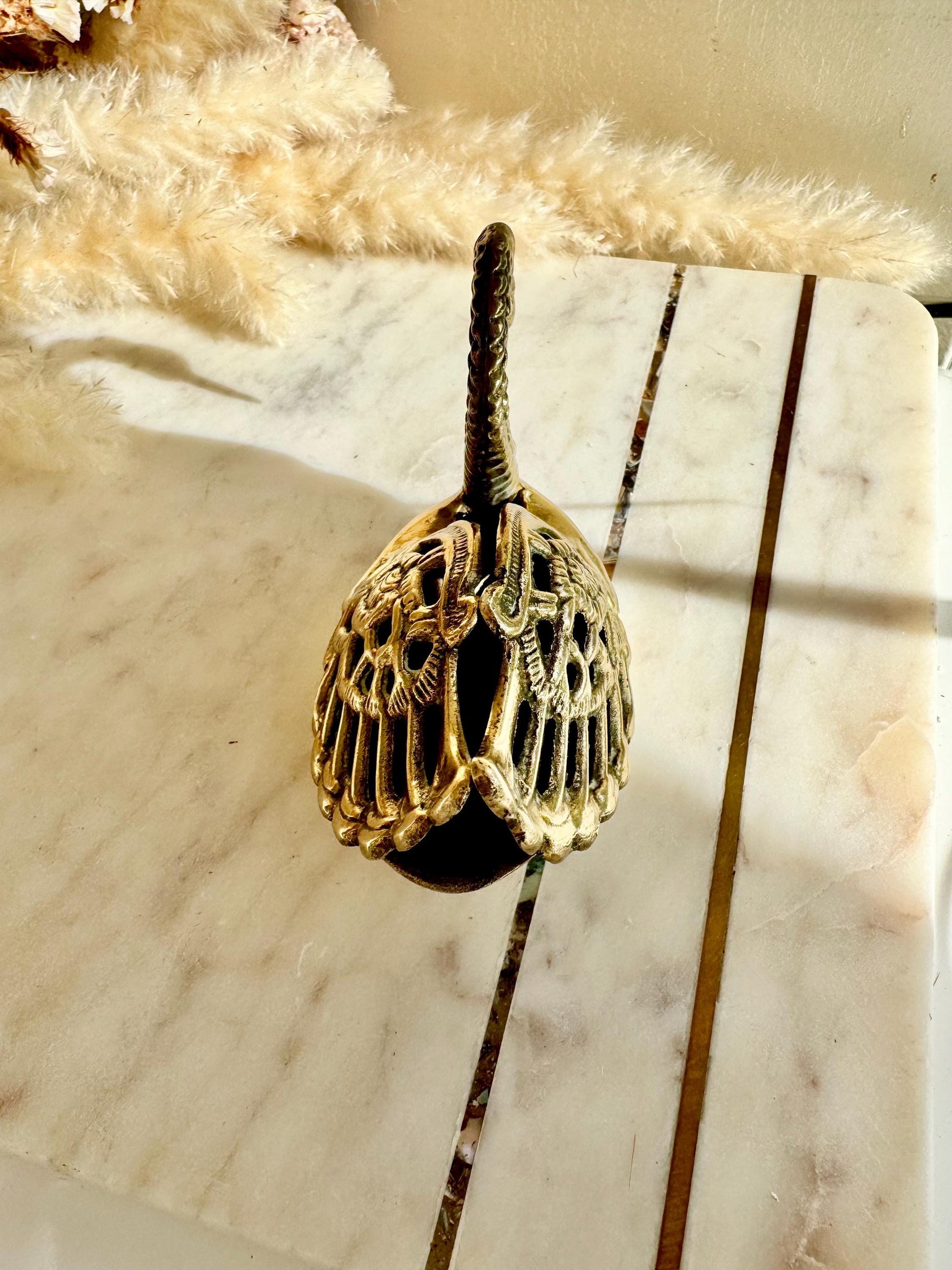 Exquisite 19th Century Antique Brass Swan Figurine, Vintage bird ornament, Swan Home Decor, birds Lover Gift