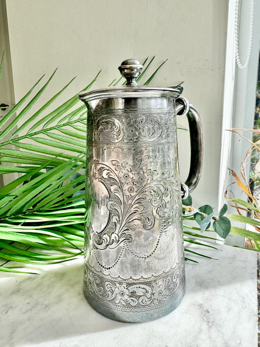 Antique Victorian Silver Plated Beer Jug by Boardman & Glossop, Sheffield (c. 1890s)