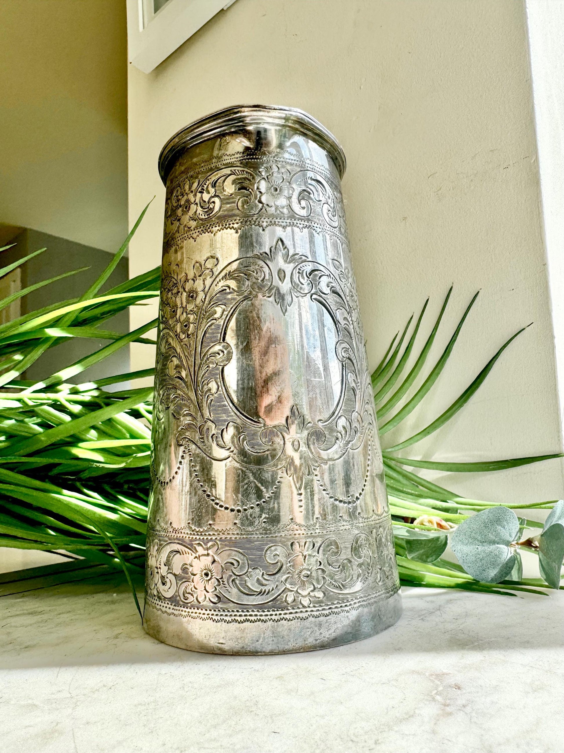 Antique Victorian Silver Plated Beer Jug by Boardman & Glossop, Sheffield (c. 1890s)