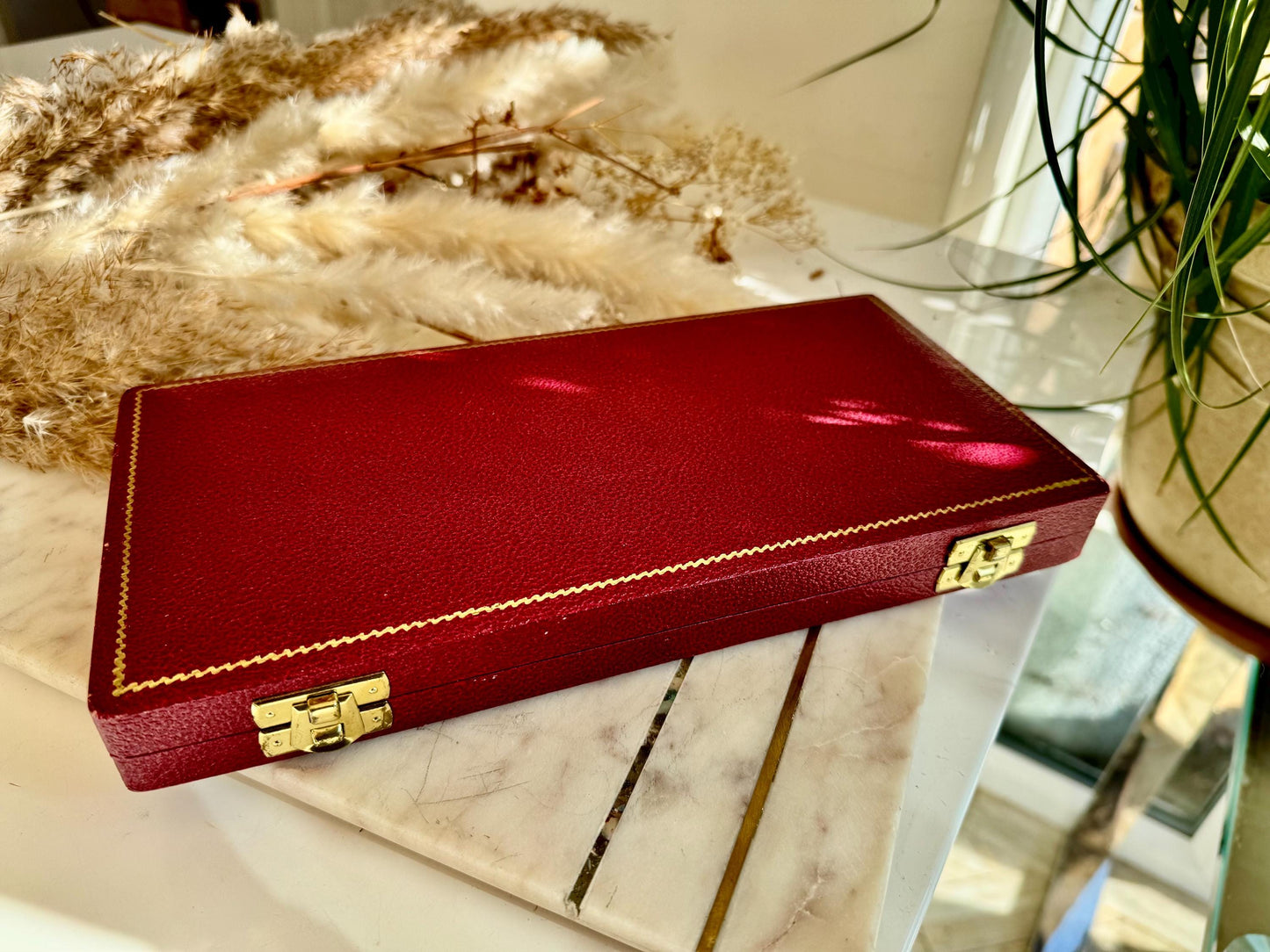 Elegant Vintage EPNS Silver-Plated Fish Serving Set in Red Velvet Presentation Case