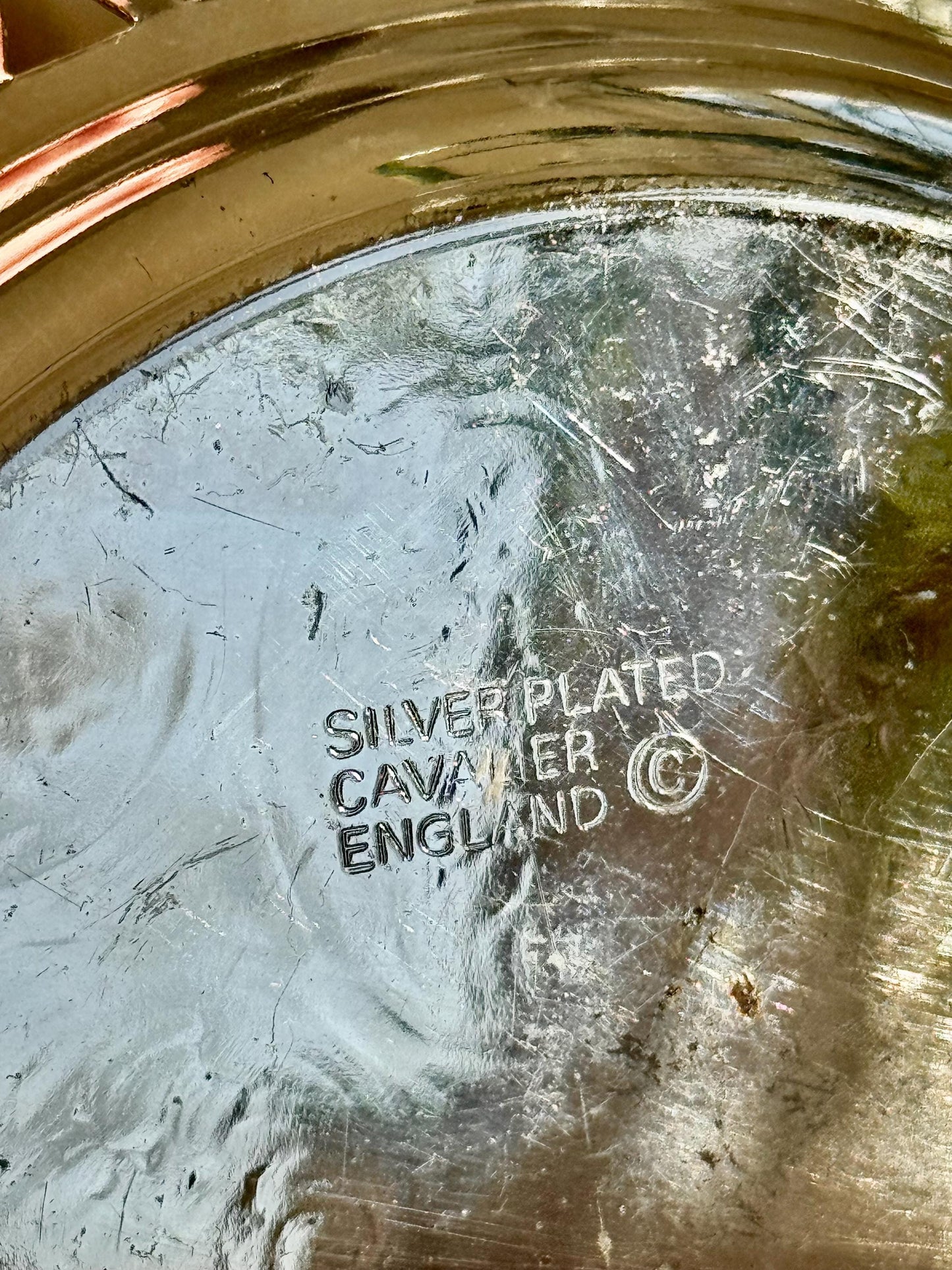 Silver-Plated Pierced Edge Trinket Dish by Cavalier Giftware, England – Ornate Vintage-Style Decorative Bowl