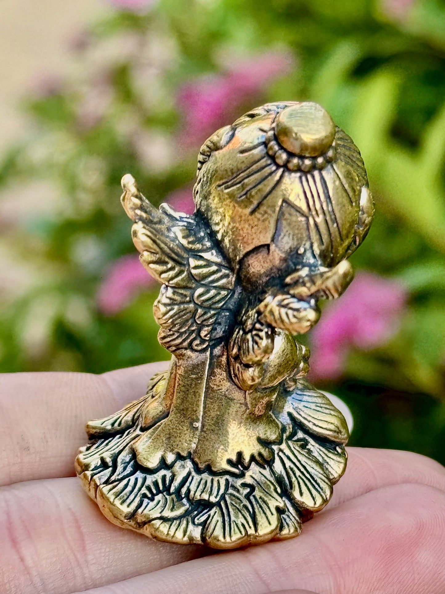 Whisper of a Dream, Brass Pixie Figurine – Sleeping Ballerina with Wings