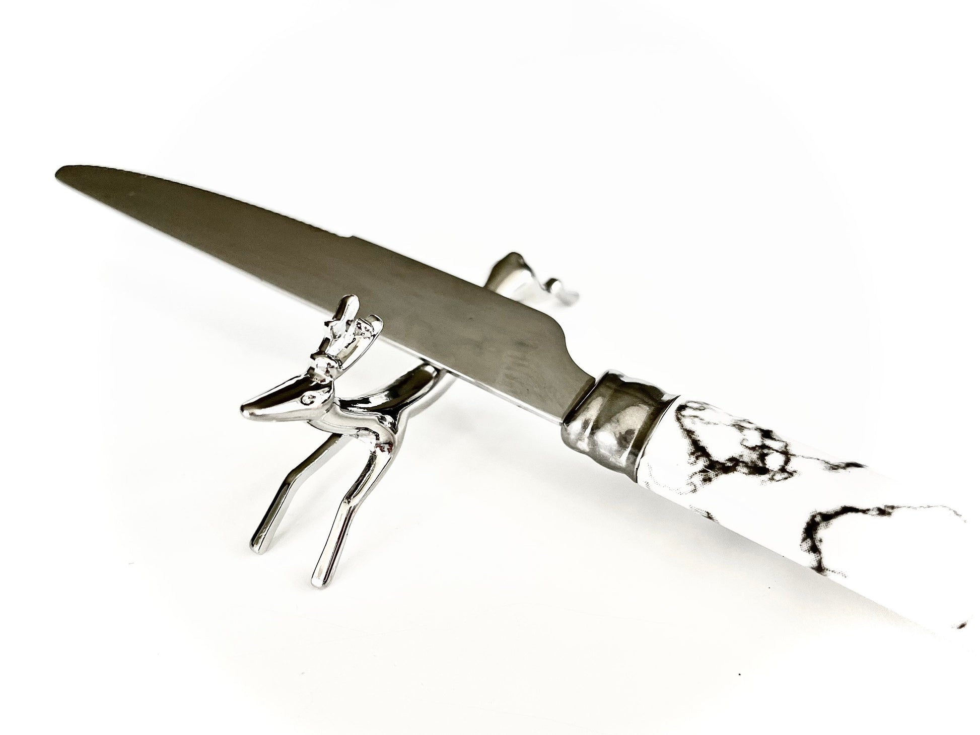 Set of 6 traditional style English animal ‘Deer’ Cutlery Rest for Knifes, Forks and Spoons beautiful gift for christmas, anniversary, birthd