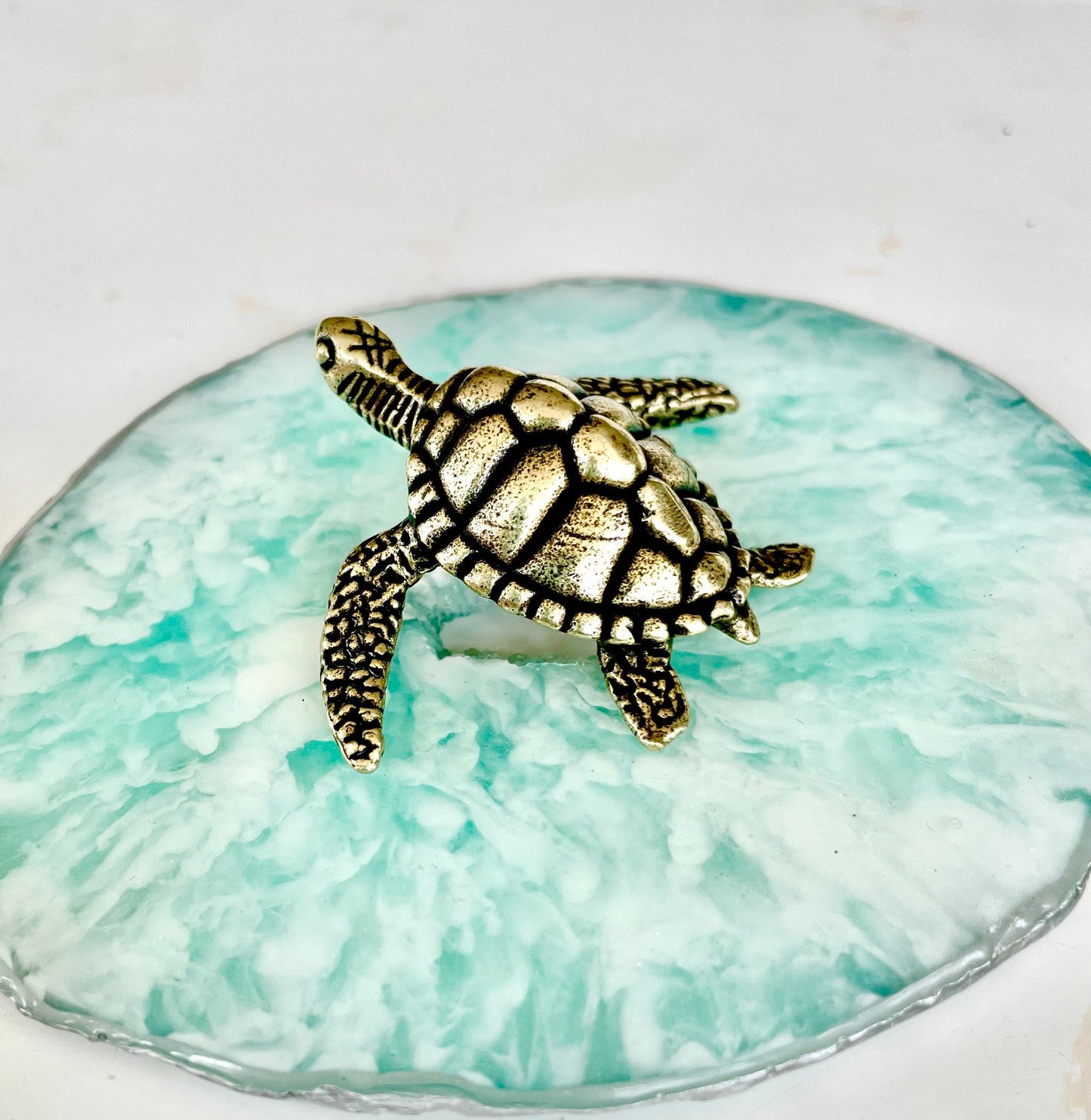 Fine lifelike turtle, Feng Shui, Solid Brass tortoise Statue, Lifelike Decoration, Paperweight, Pen Holder, Brush Holder, Novelty Gift