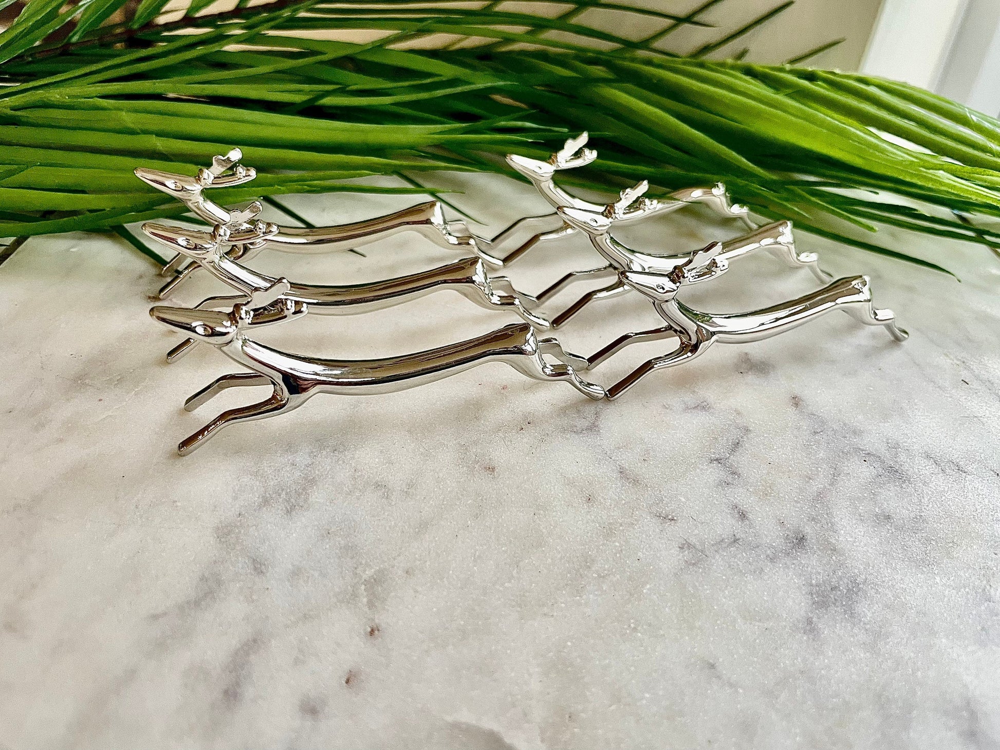 Set of 6 traditional style English animal ‘Deer’ Cutlery Rest for Knifes, Forks and Spoons beautiful gift for christmas, anniversary, birthd