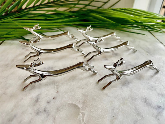 Set of 6 traditional style English animal ‘Deer’ Cutlery Rest for Knifes, Forks and Spoons beautiful gift for christmas, anniversary, birthd
