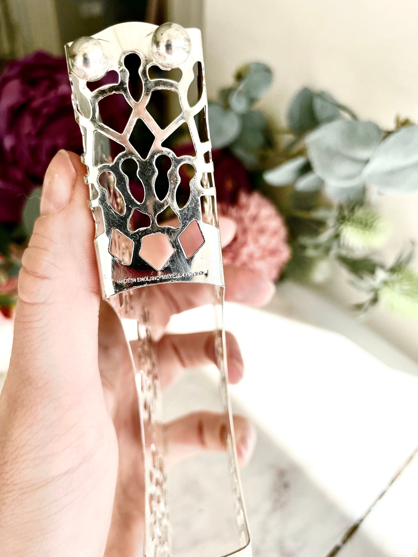 Exquisite Silver Plated Serveware, vintage Silver plated Mayell Napkin Holder, silver plated vintage made in England