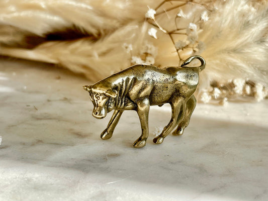 Solid Brass Wall street bull sculpture, Brass ox figurine, Solid Brass Bull Statues, cow Sculpture, Ornaments Ox Cow Figure Statue