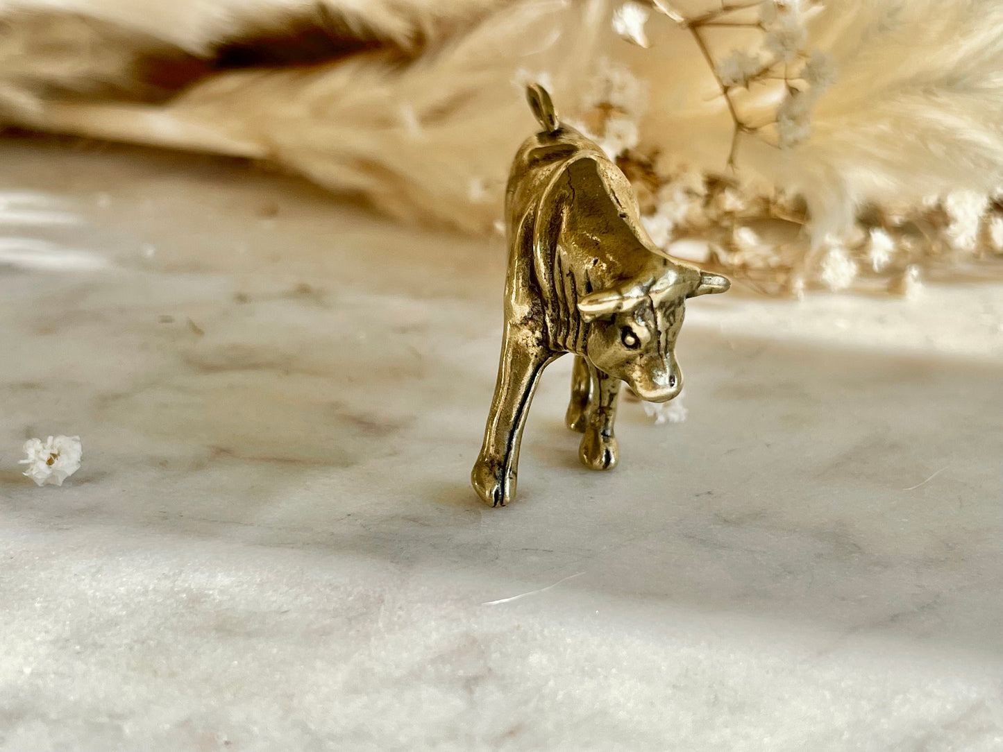 Solid Brass Wall street bull sculpture, Brass ox figurine, Solid Brass Bull Statues, cow Sculpture, Ornaments Ox Cow Figure Statue