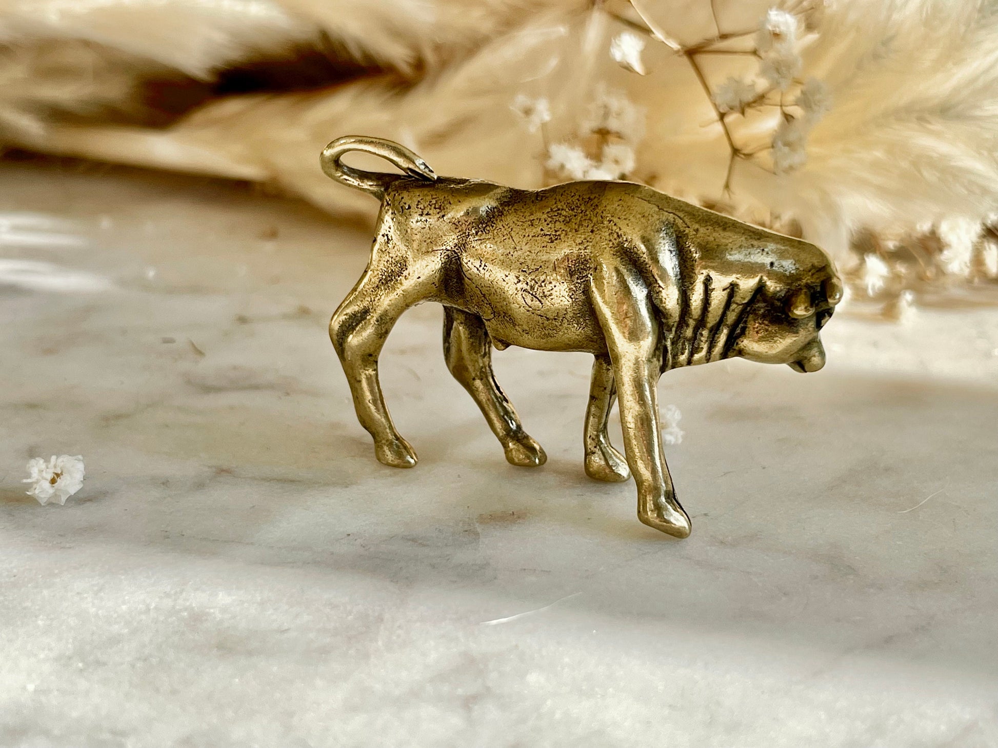 Solid Brass Wall street bull sculpture, Brass ox figurine, Solid Brass Bull Statues, cow Sculpture, Ornaments Ox Cow Figure Statue