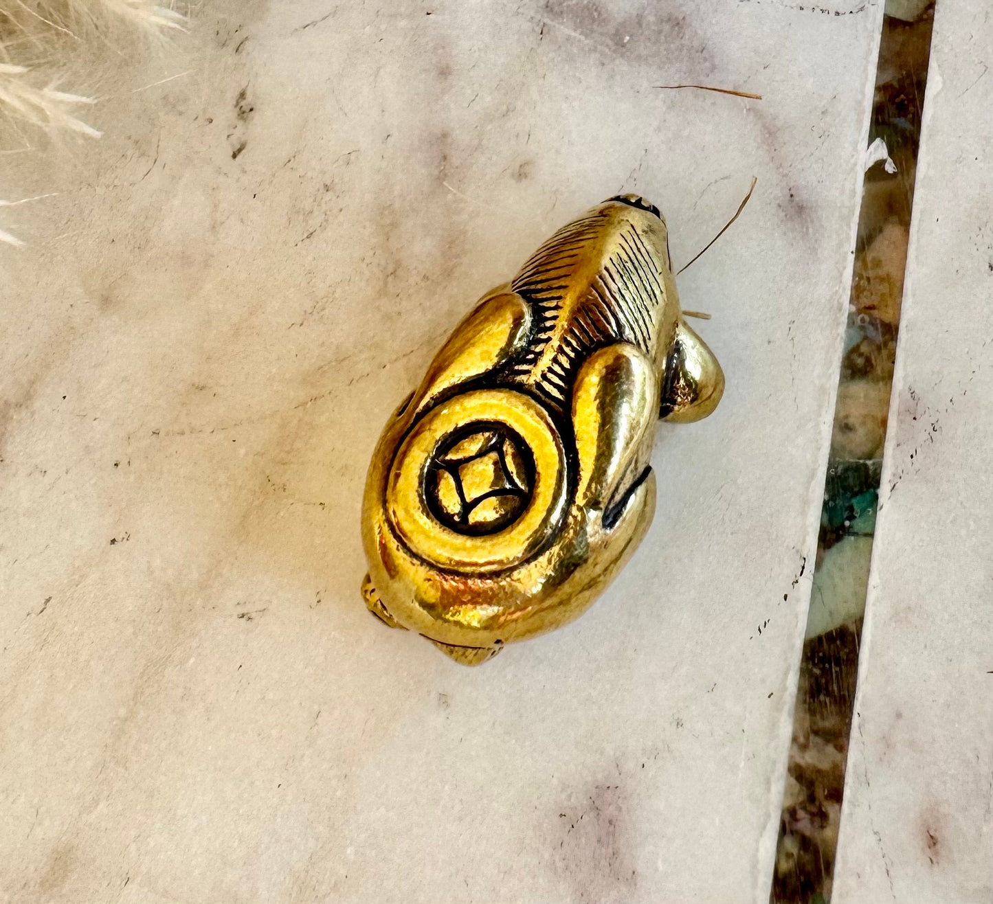 Whimsical Smiley Mouse Talisman - Lucky Charm Statuette