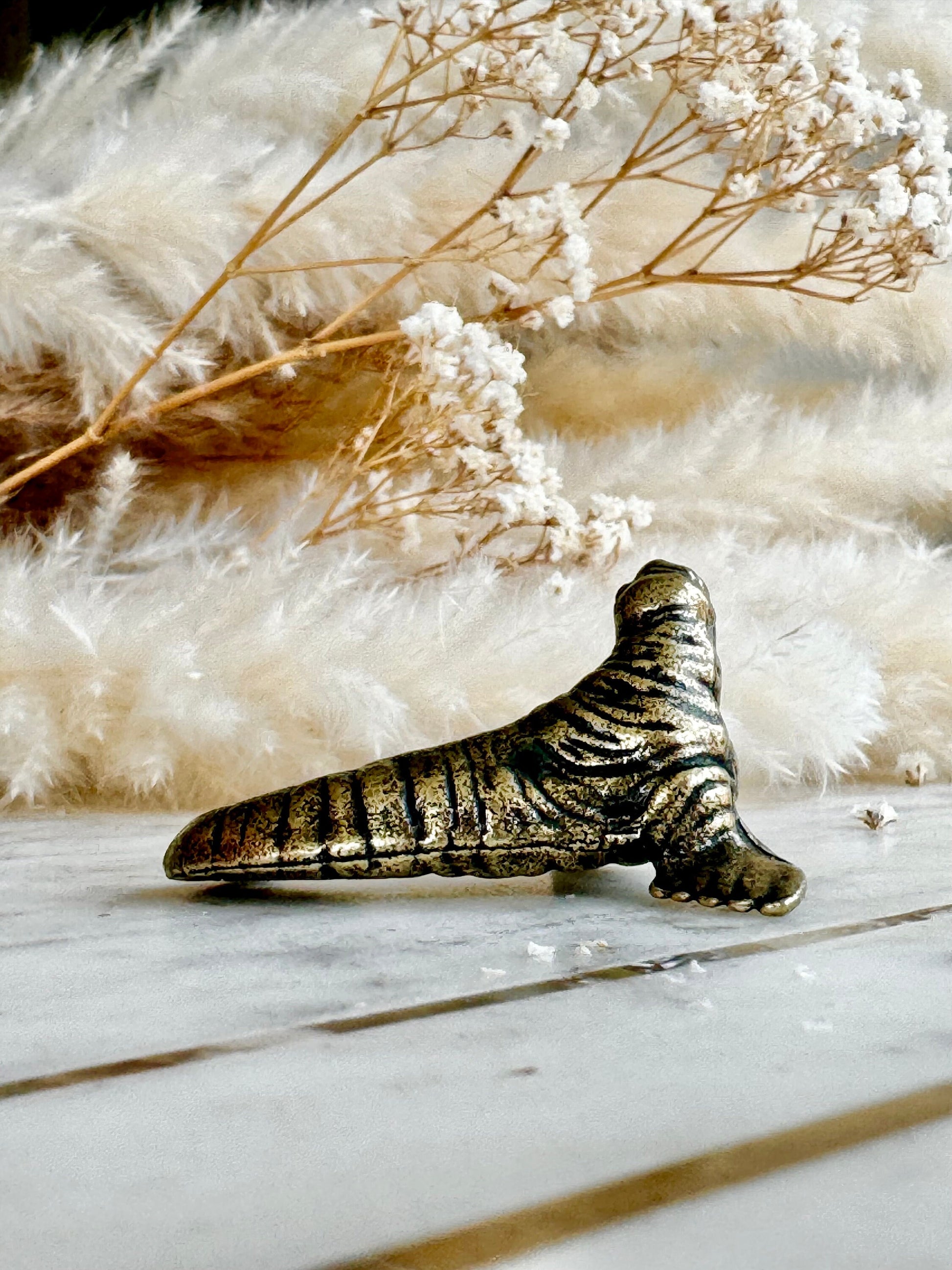 Solid Brass North Pole Walrus Figurine: Detailed Sculpture for arctic animal Lovers