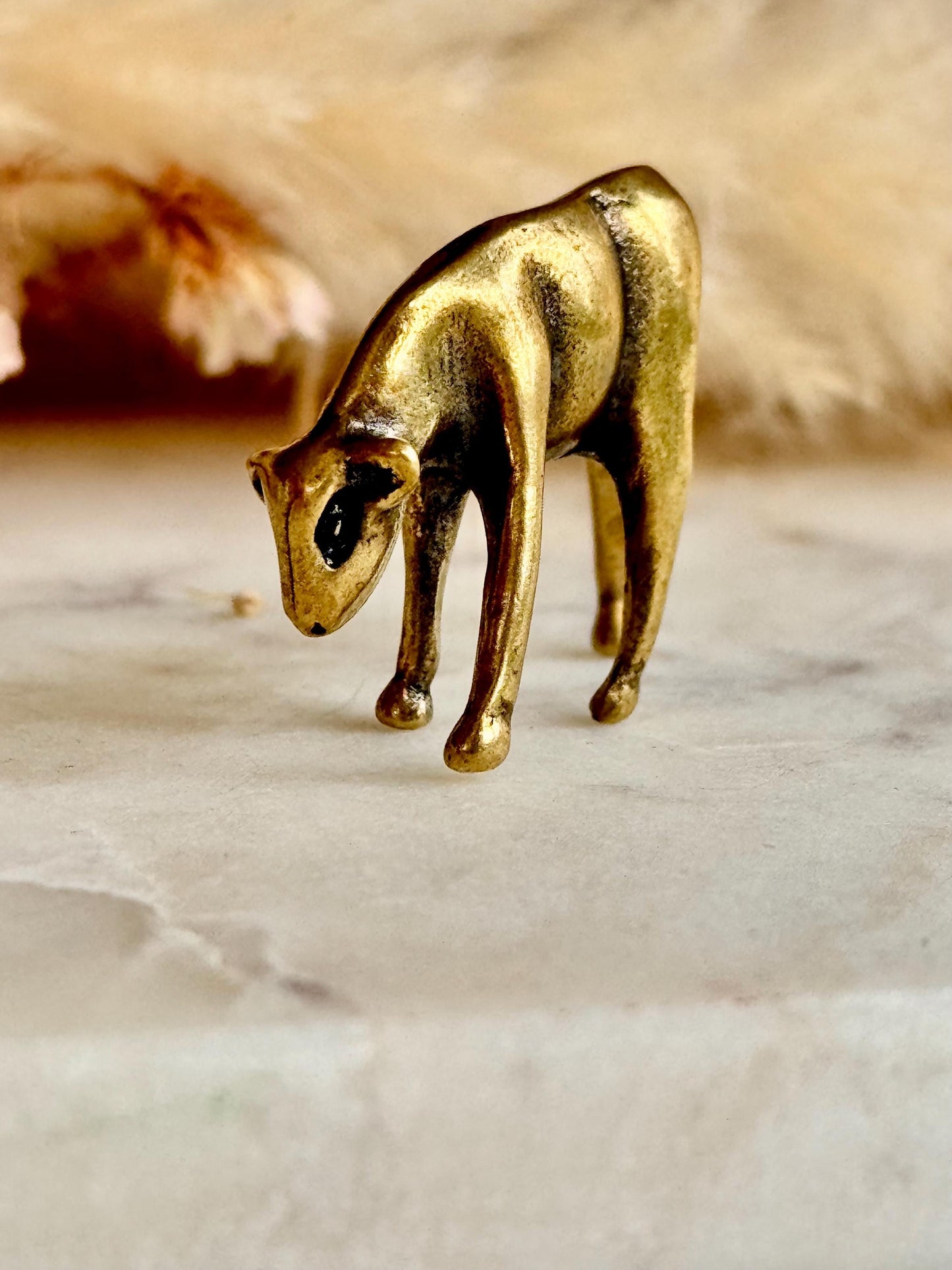 Tiny Solid brass lamb sculpture, Farm Baby animal figurine, calf ornament, Cute sheep statuette, English lamb Figure Statue, gift for farmer
