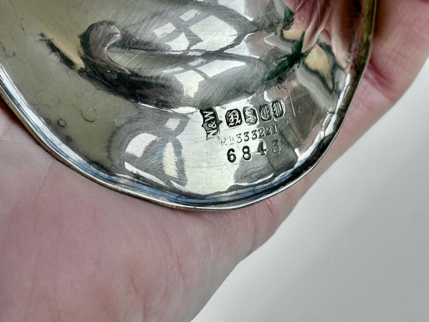 Antique English Silver Plate and Frosted Glass Oyster Shell Pickle Dish, Shell Butter Dish with a Butter Knife