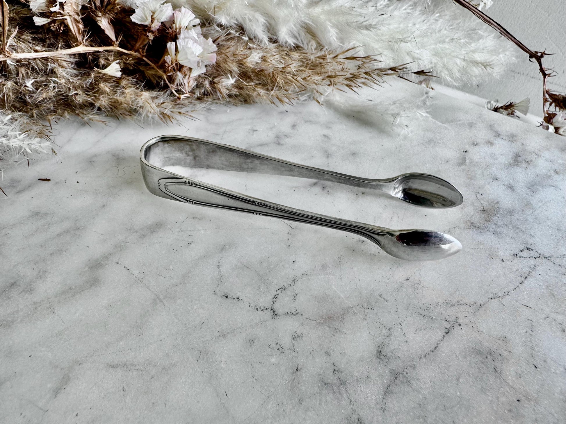 Vintage Silver Plated Sugar Tongs, Sugar Nips, elegant Floral Theme Utensils, Art Deco, Afternoon Tea Party, Abra Plated serving