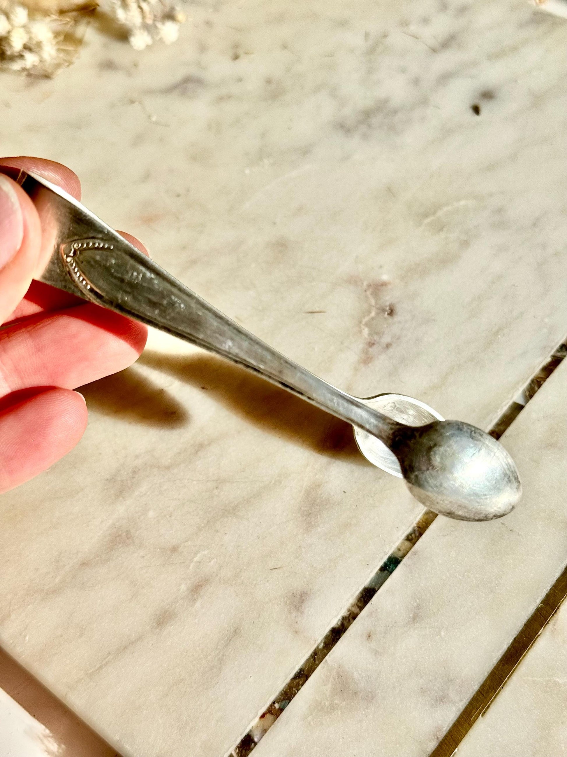 Vintage Silver-Plated Sugar Tongs with Elegant Engraved Detail, Afternoon Tea Accessory, EPNS Silverware