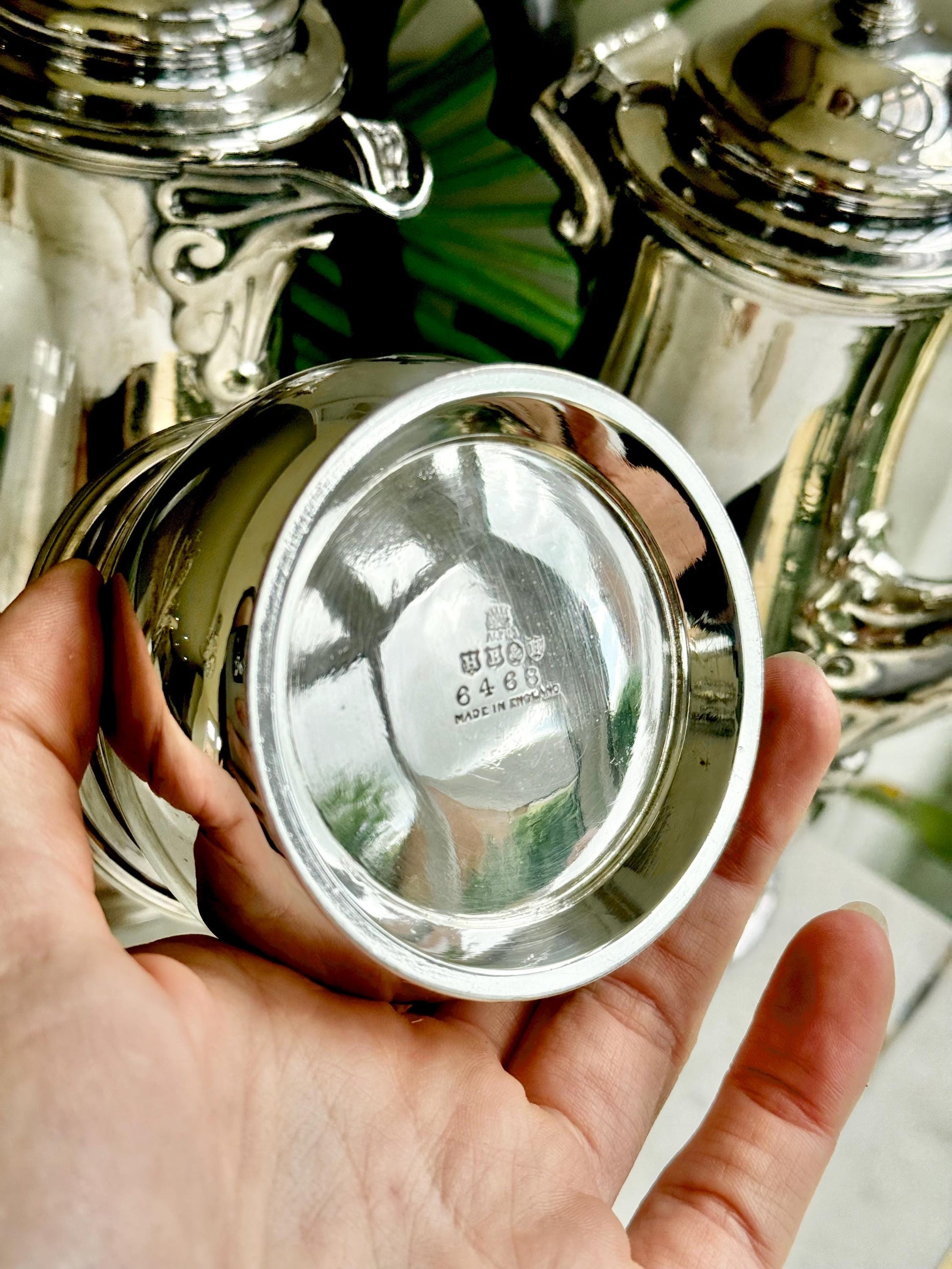 Vintage Walker & Hall Silver Plated Three-Piece Tea and Coffee Set – Made in England