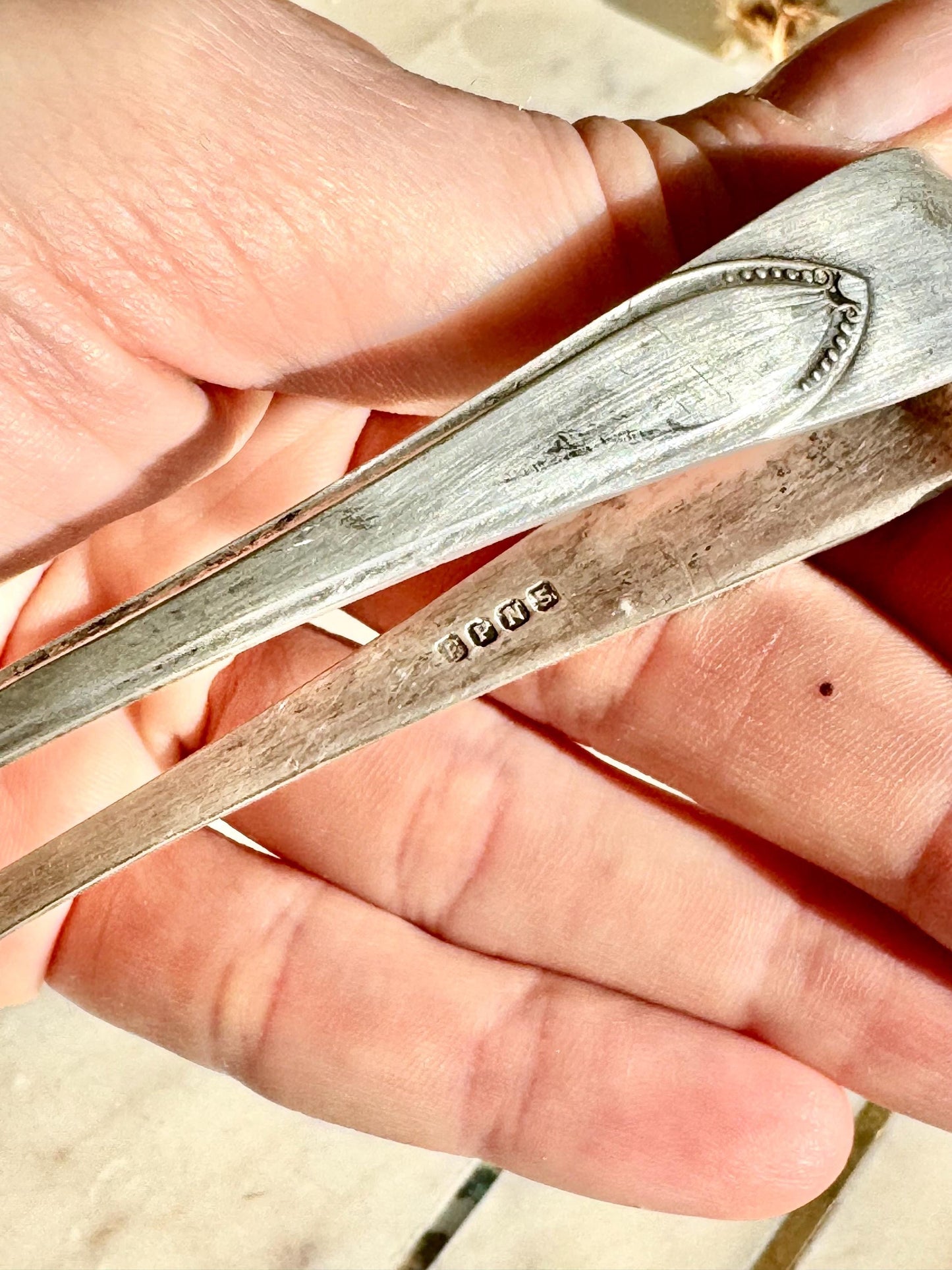Vintage Silver-Plated Sugar Tongs with Elegant Engraved Detail, Afternoon Tea Accessory, EPNS Silverware