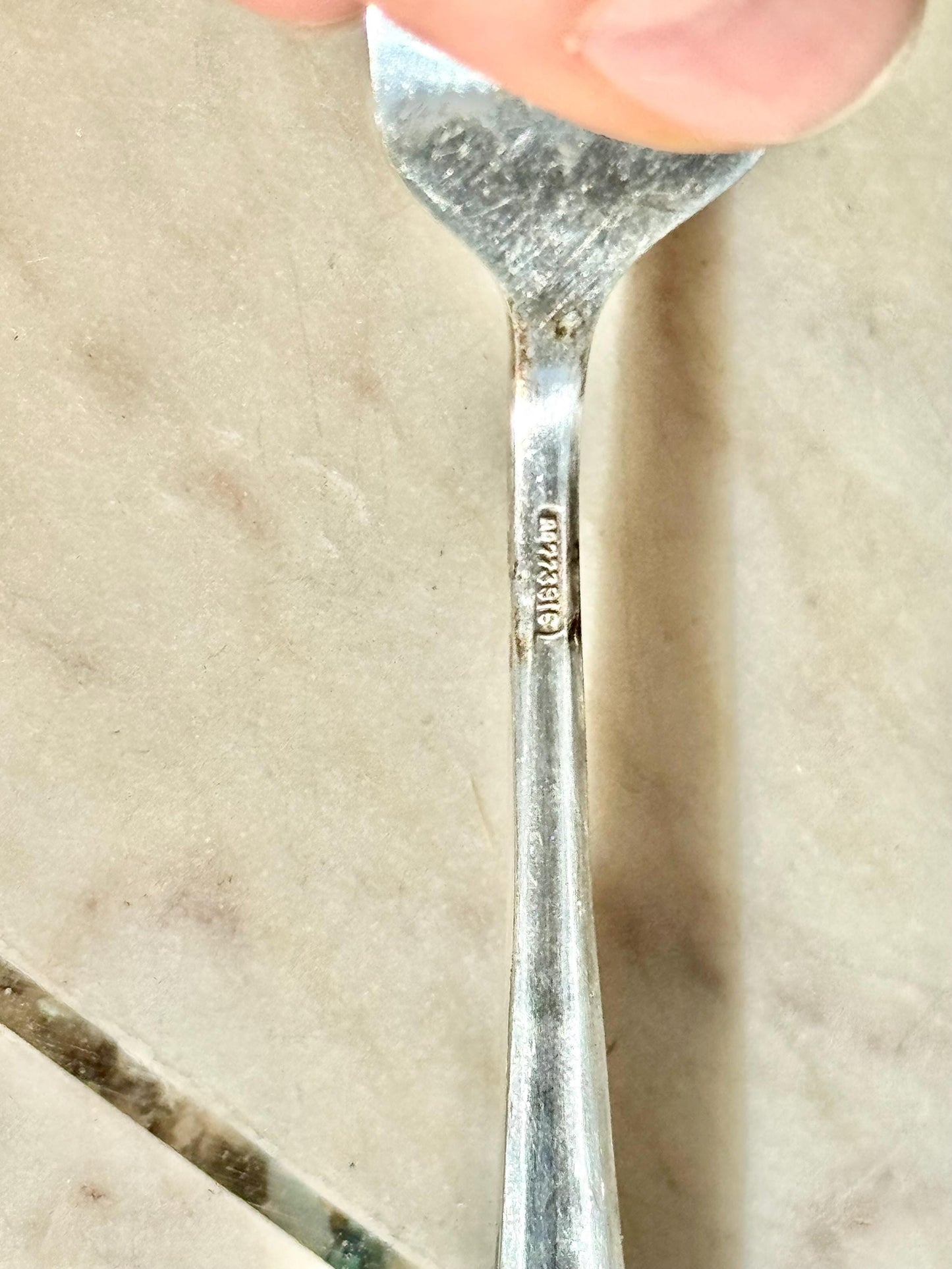 Vintage EPNS Silver-Plated Pastry Fork Set in Original Box (Set of 6)